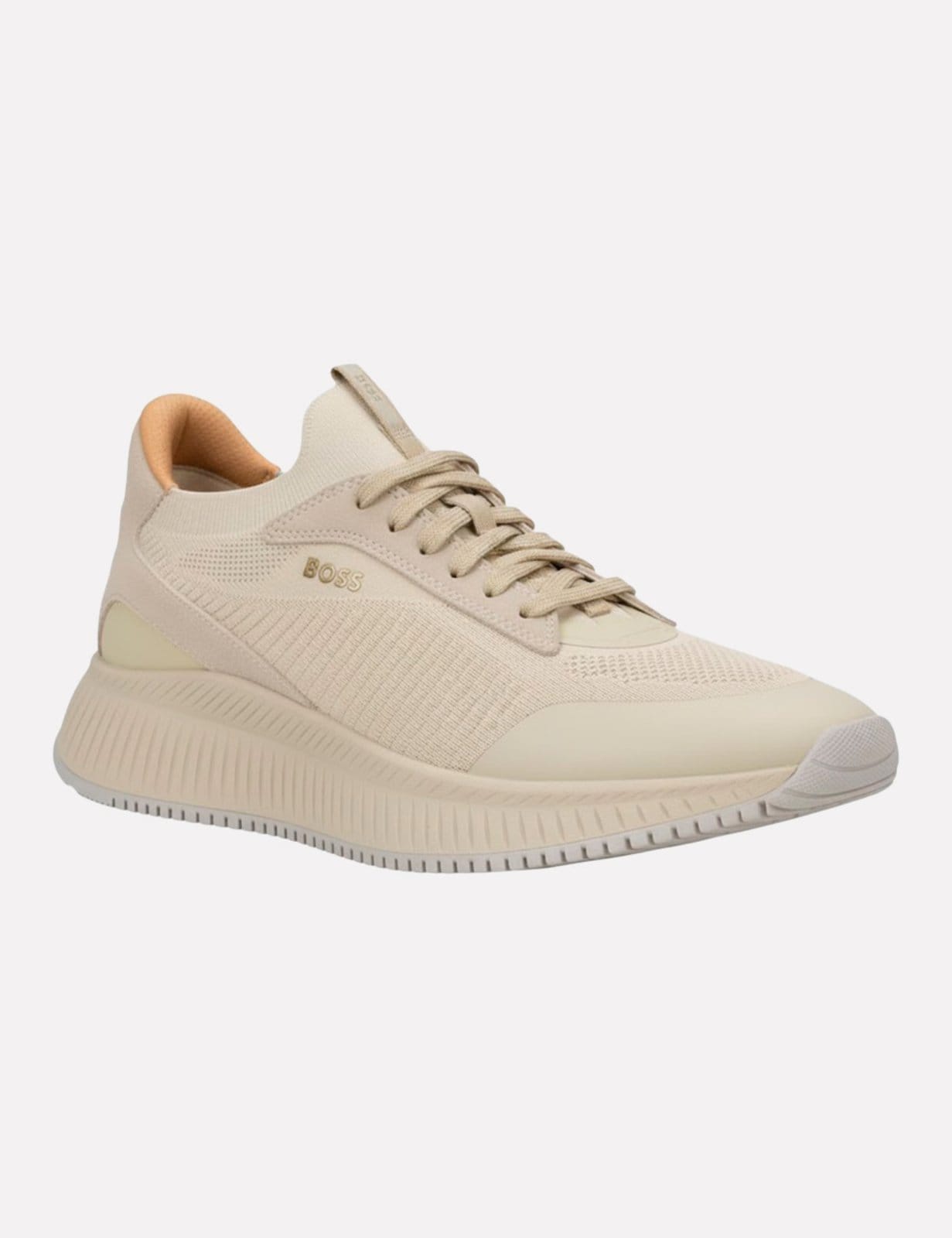 Vista 2 Tênis Hugo Boss Masculino Ttnm Evo Slon Knrsd Claro Hugo Boss bege