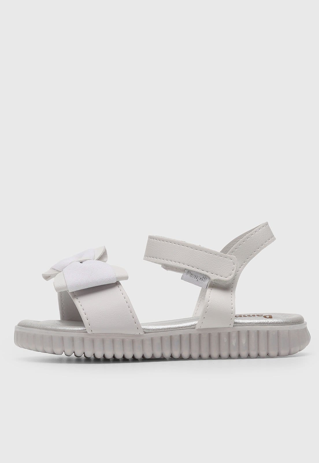 Vista 2 Infantil - Kit Sandália e Bolsa Pampili Candy Laço Branca Pampili branco