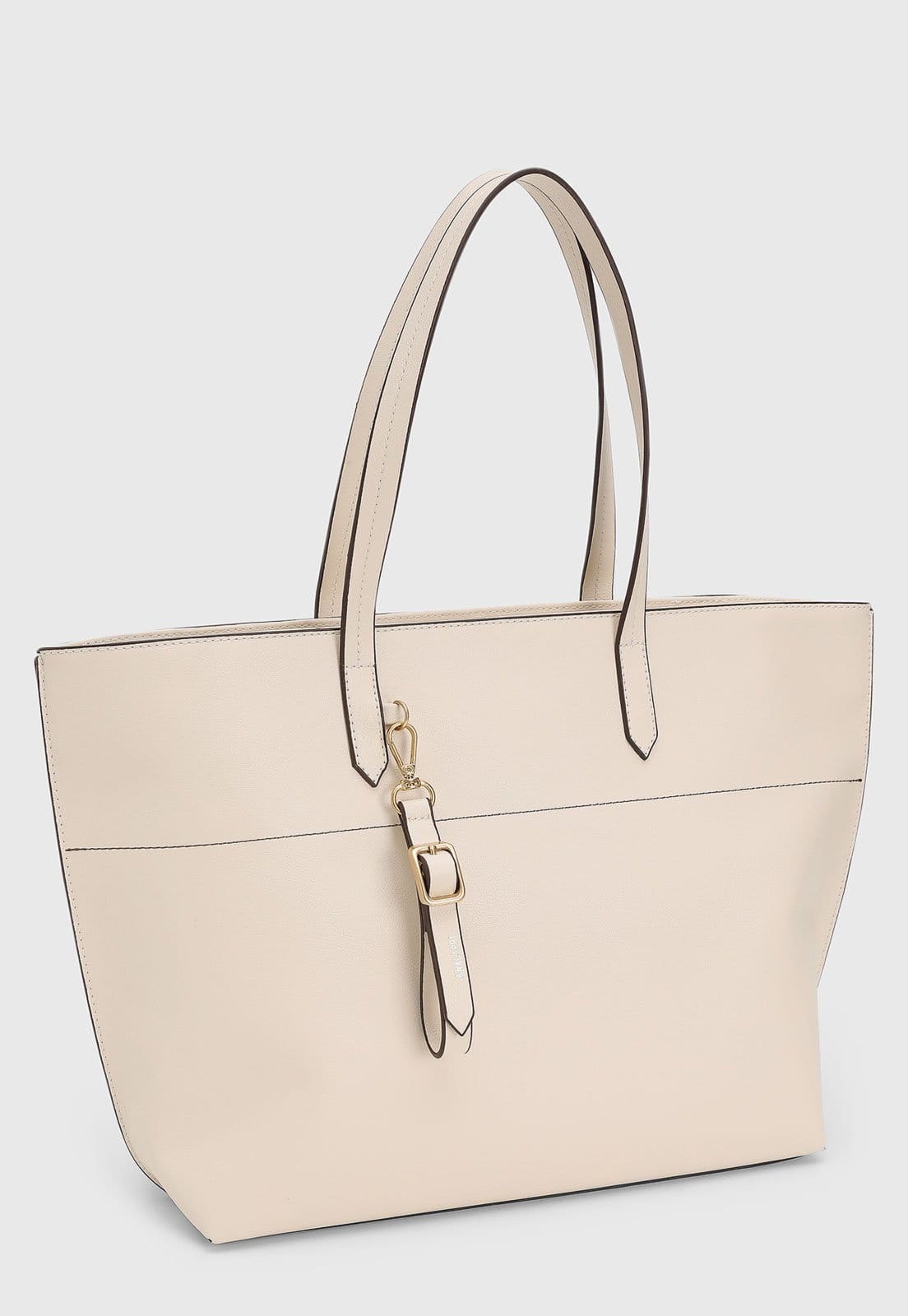 Vista 2 Bolsa Feminina Anacapri Grande Off-White Detalhe Dourado Anacapri off-white white