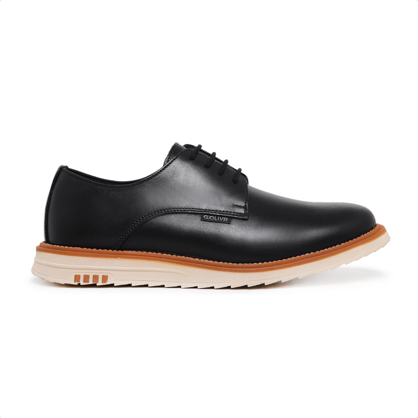 Vista principal Sapato Social Masculino Lavini Casual Derby Moderno Lavini Shoes preto