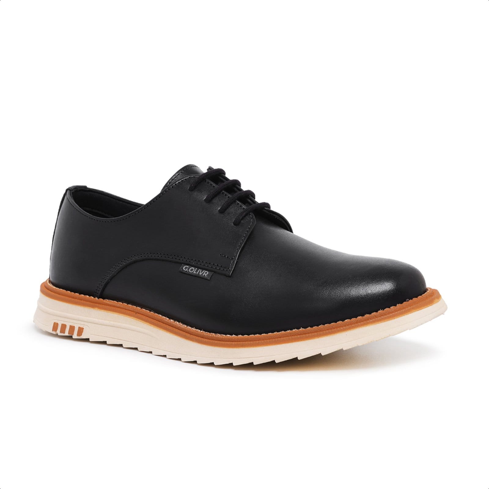 Vista 2 Sapato Social Masculino Lavini Casual Derby Moderno Lavini Shoes preto