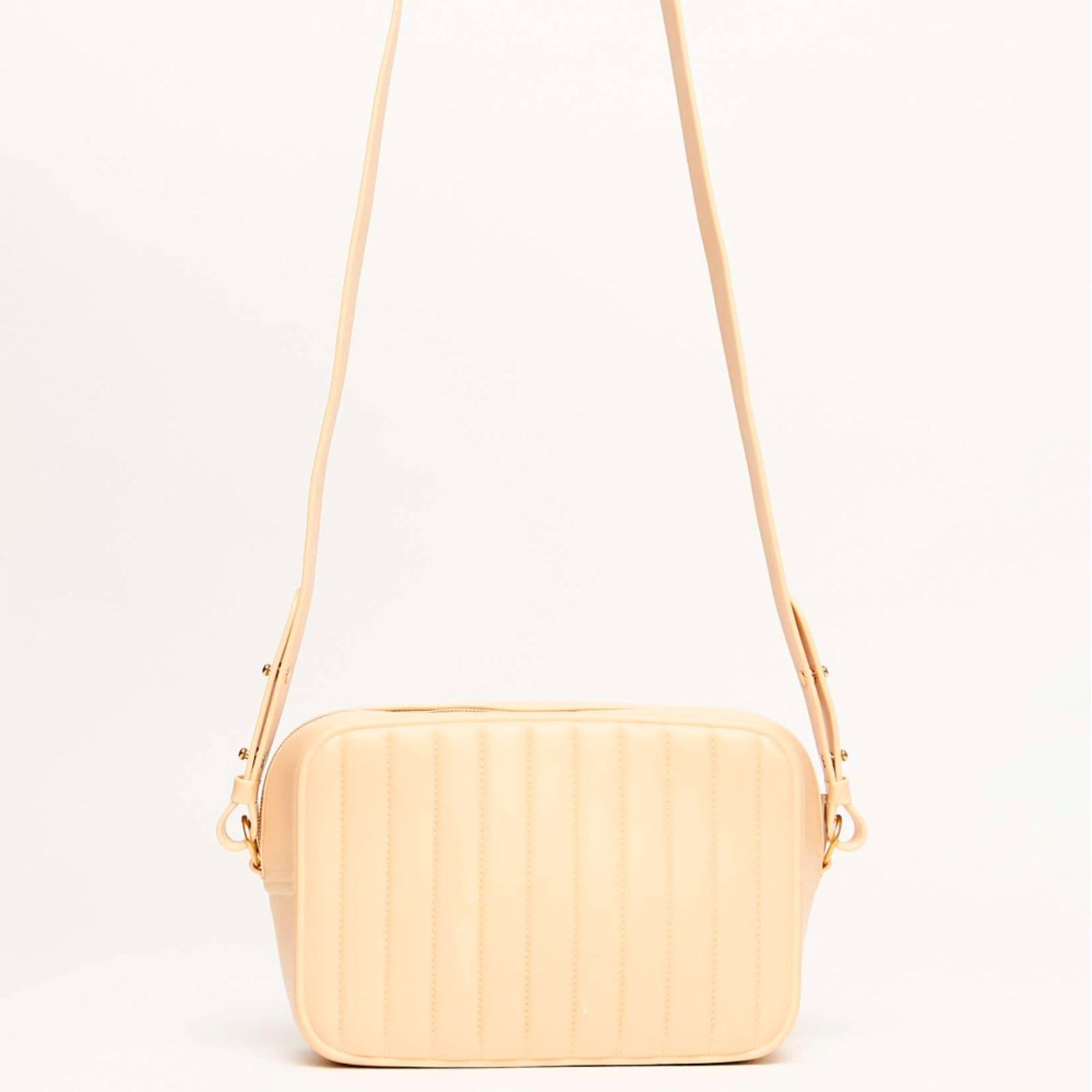 Vista 2 Bolsa Crossbody Easy Lança Perfume Gomos Ve25 Feminino Easy Lança perfume bege