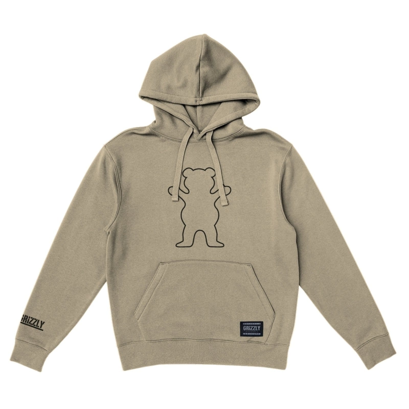 Moletom Grizzly Outline Og Bear Hoodie Masculino