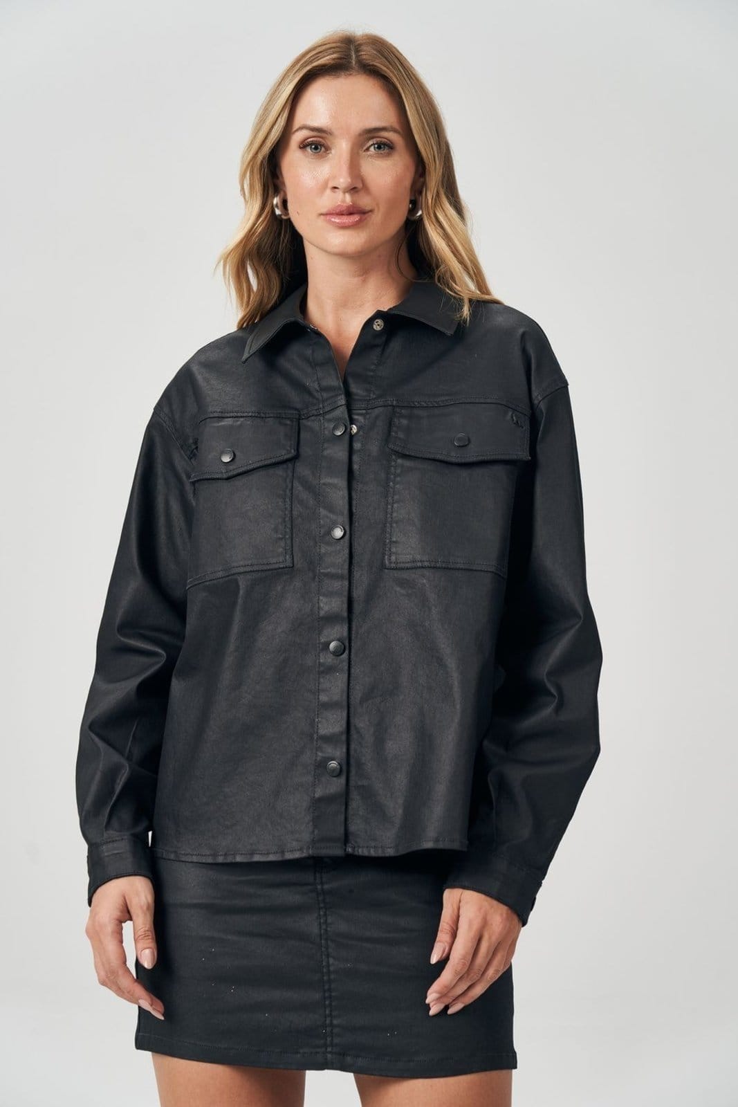 Camisa Regular Sarja Feminina Acostamento