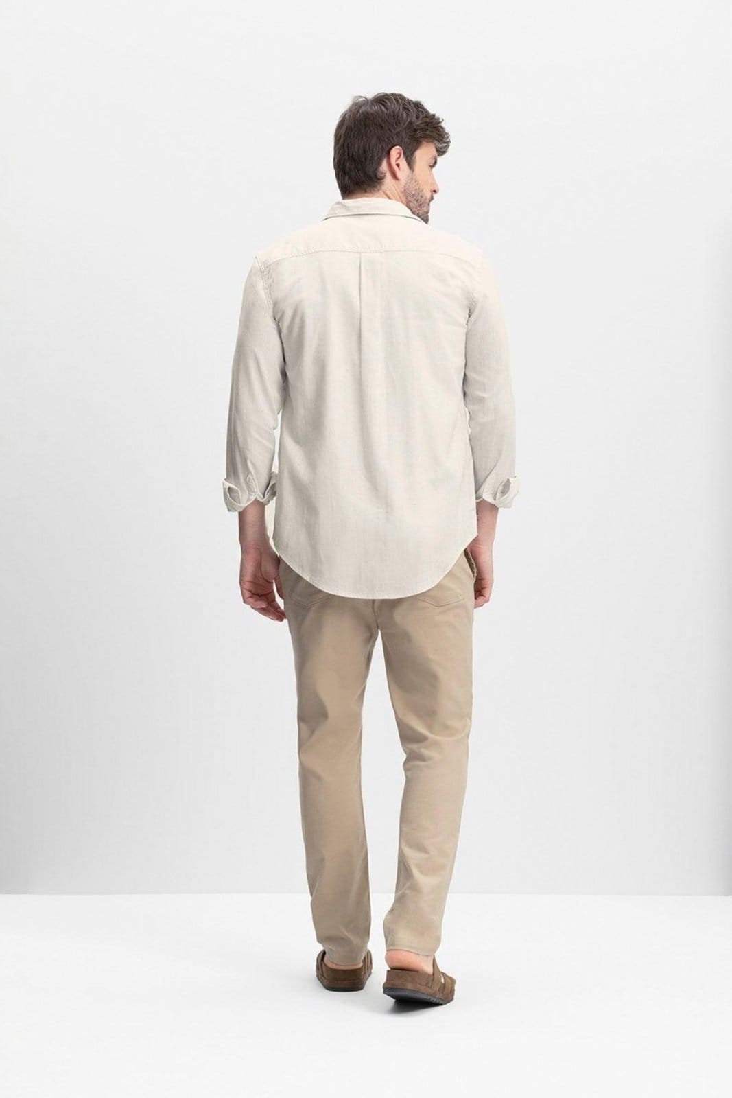 Vista 2 Camisa masculina em linho Essendi Off-white Essendi off-white white