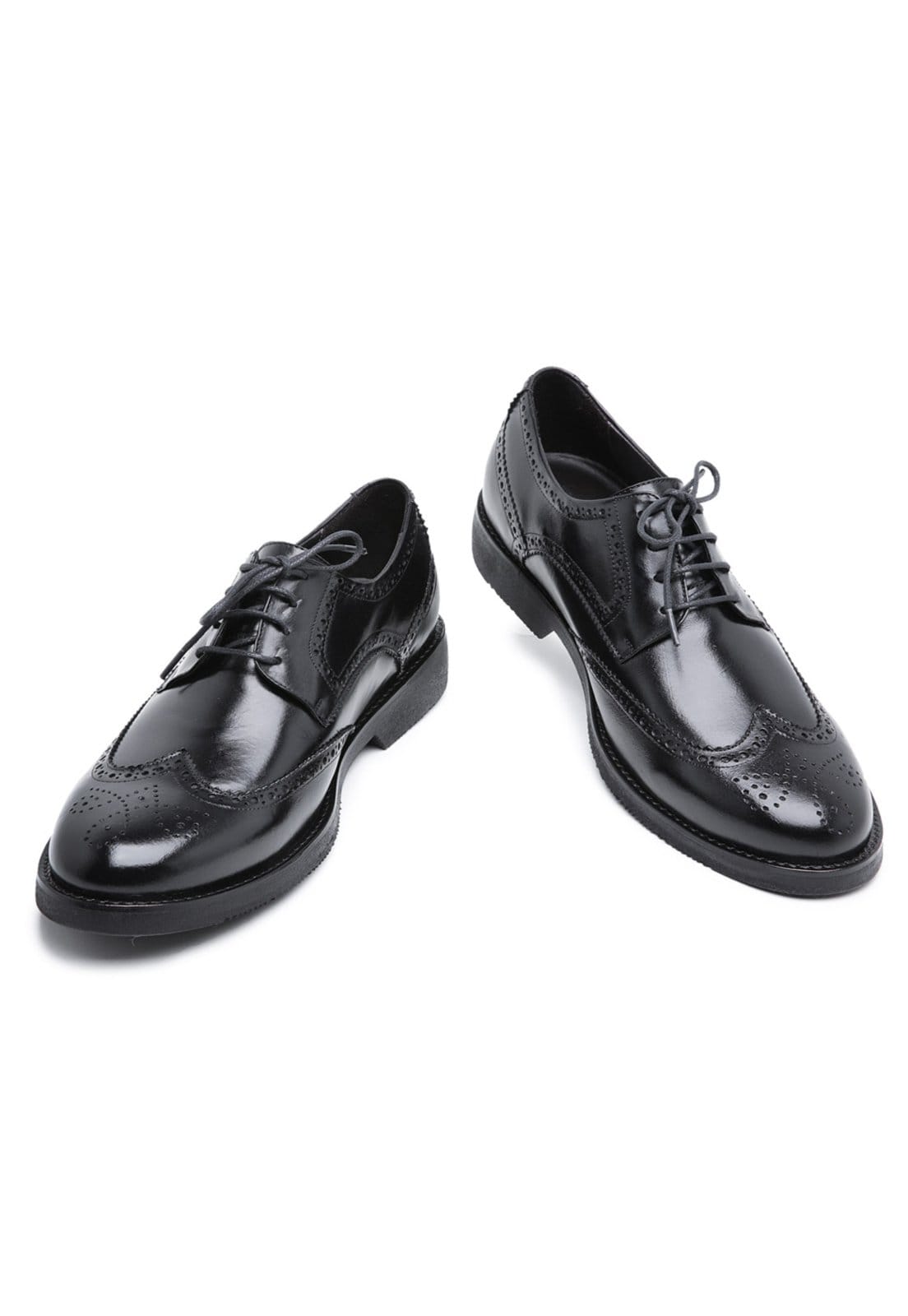 Vista 2 Sapato Casual Oxford Centuria Calçados Couro Centuria Calçados preto