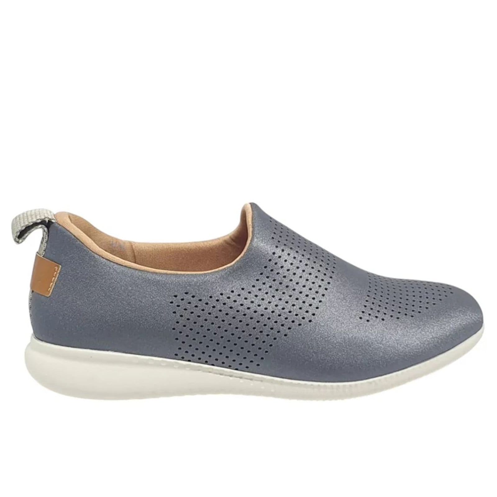 Tênis Moda Feminino Casual Usaflex Slip On Muito Confortavel Grafite