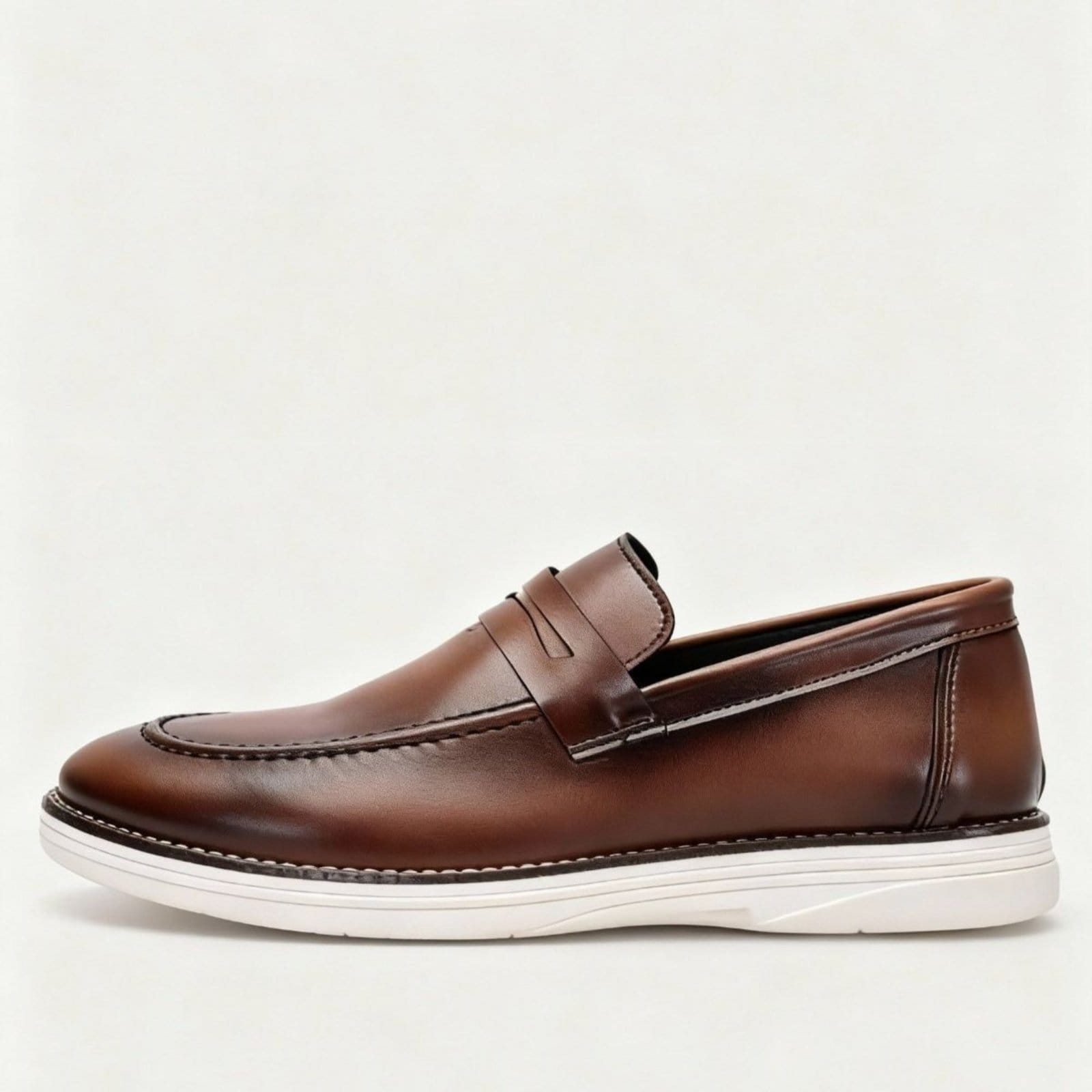 Sapato Social Masculino Loafer Sapatofran Mocassim Calce Fácil Conforto