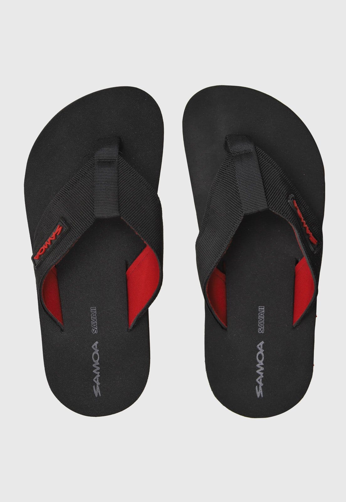 Chinelo Samoa Dedo Tiras Largas e Vermelho