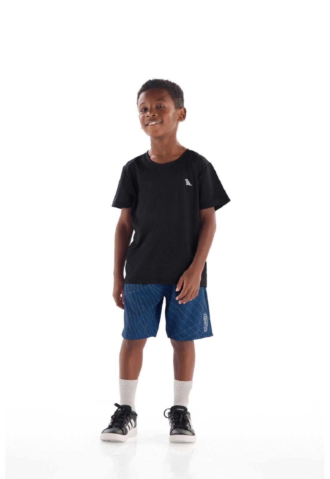 Vista 2 Infantil - Bermuda Microfibra Estampado Quimby Quimby azul