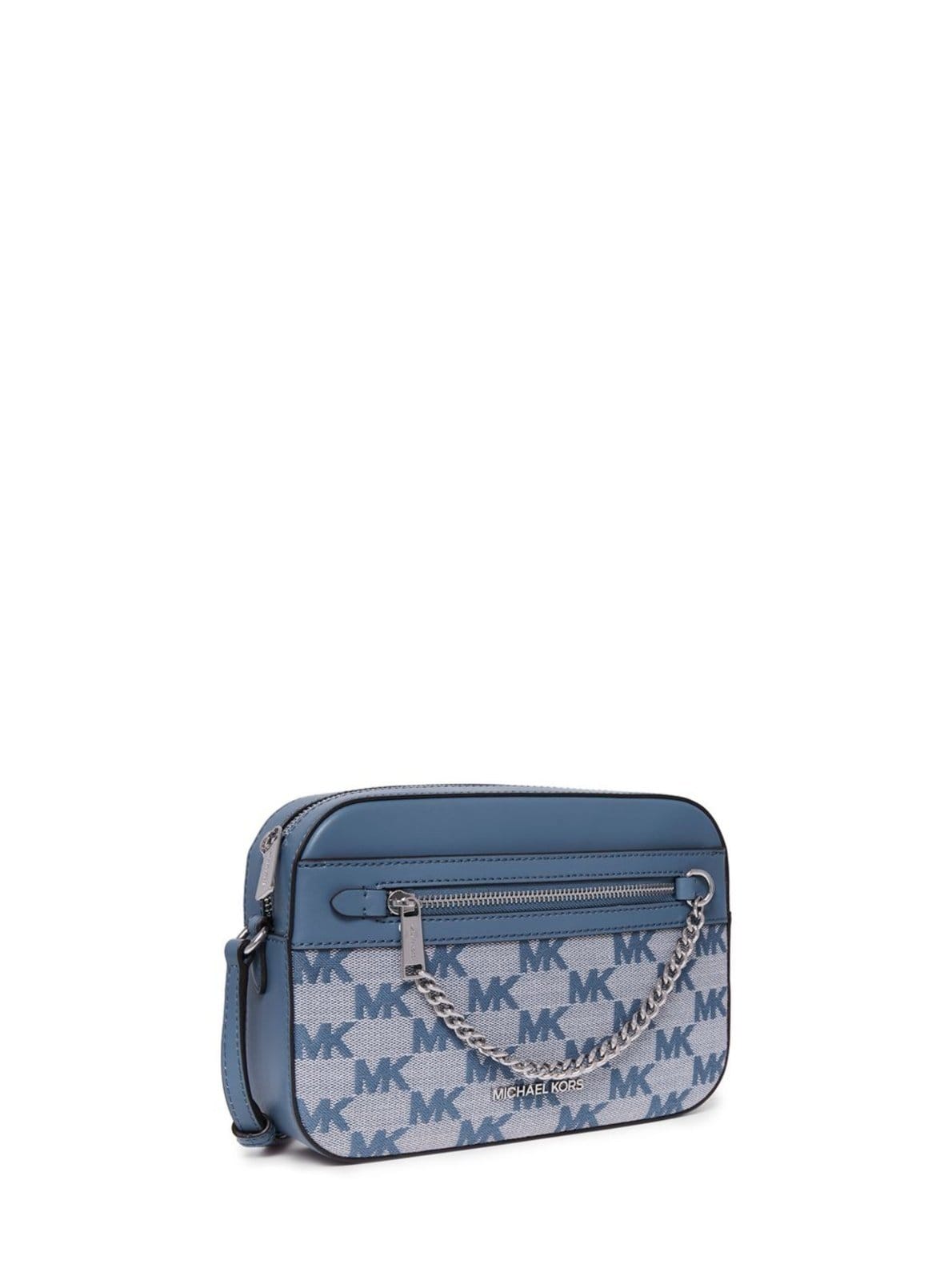 Vista 2 Bolsa Transversal Jet Set Logo Grande 35S4sttc9j405 Michael Kors azul