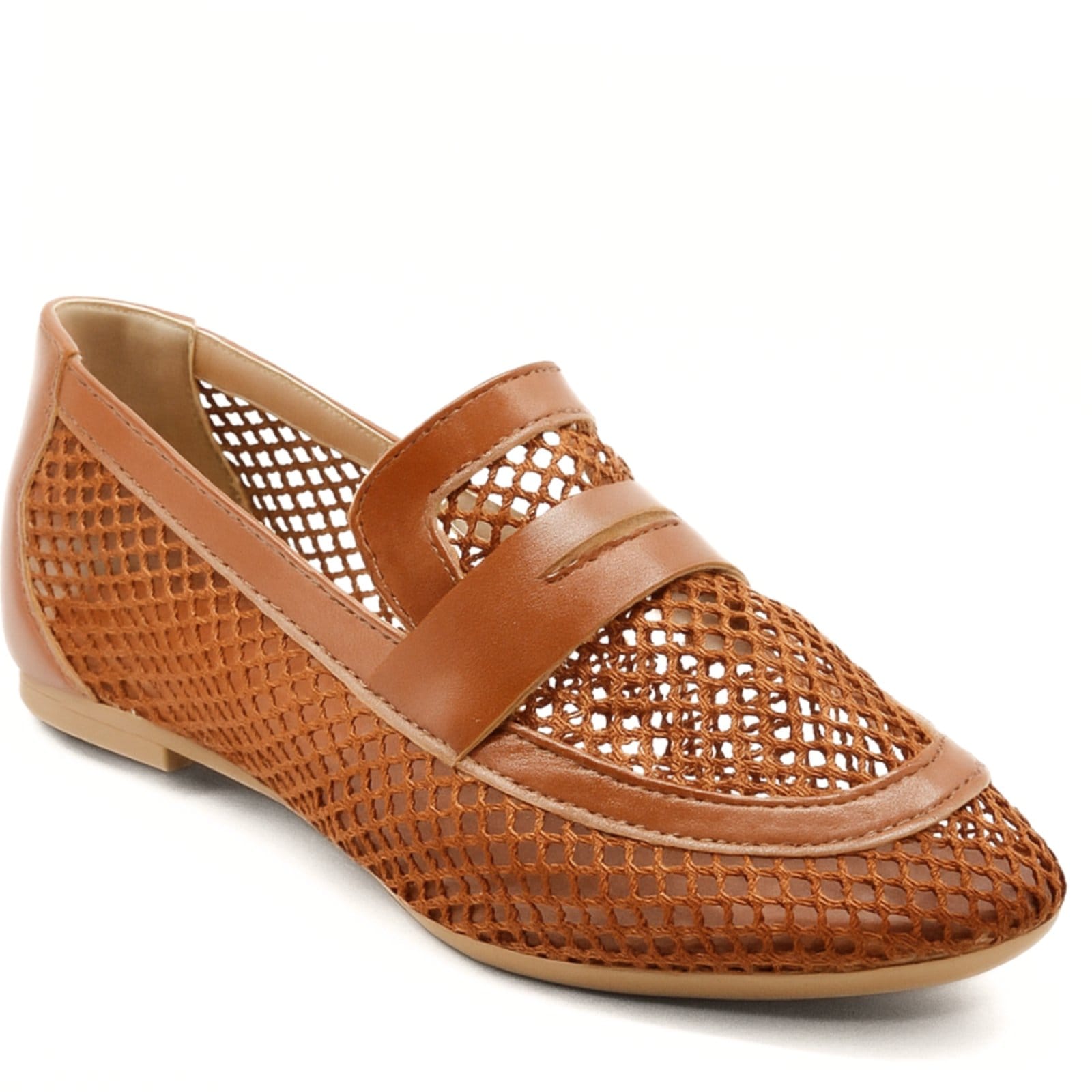 Mocassim Vazado Em Redinha Sapato Feminino Social Loafer Cacau 5403