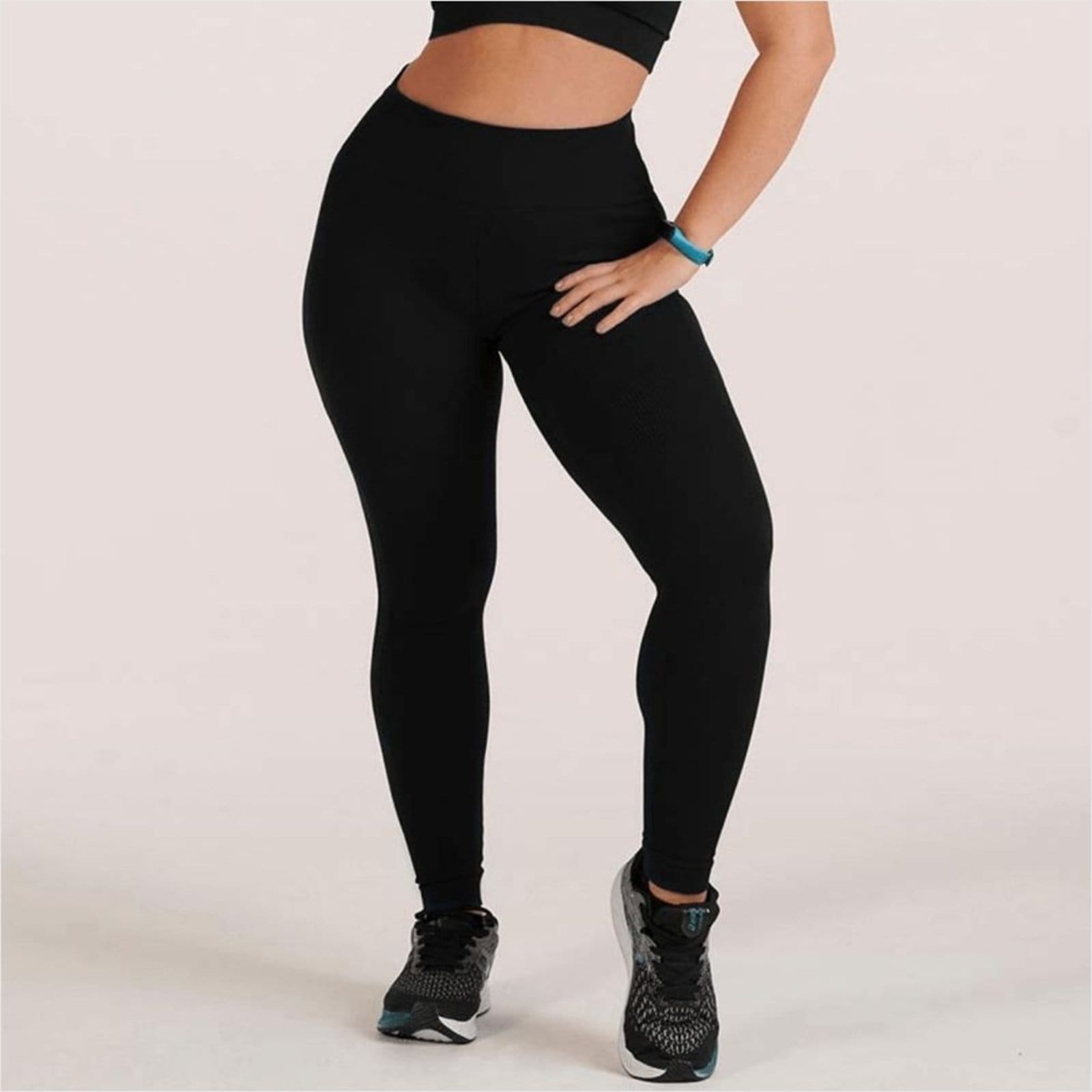 Vista principal Calça Legging Lupo AF Basic Feminina Seamless Dry e Antimicrobial Lupo preto