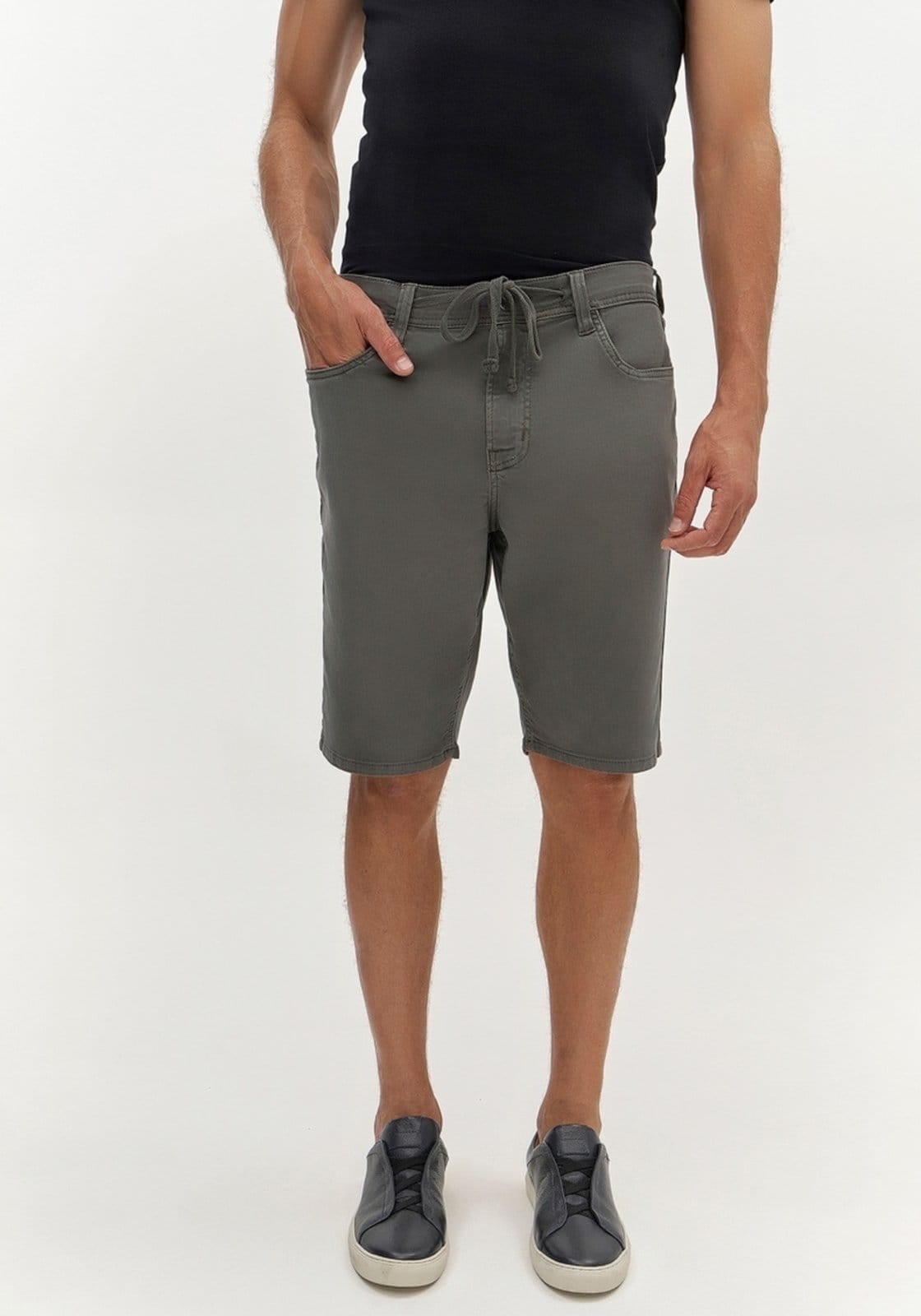 Bermuda Sarja Masculina Reta com Cadarço - 2