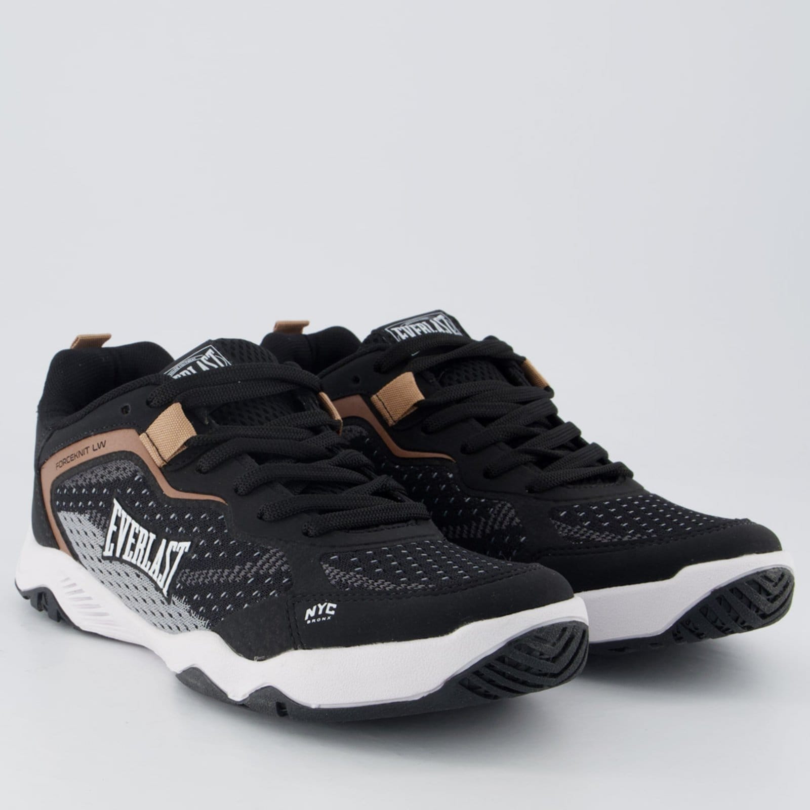Vista 2 Tênis Everlast Forceknit Low e Marrom Everlast preto