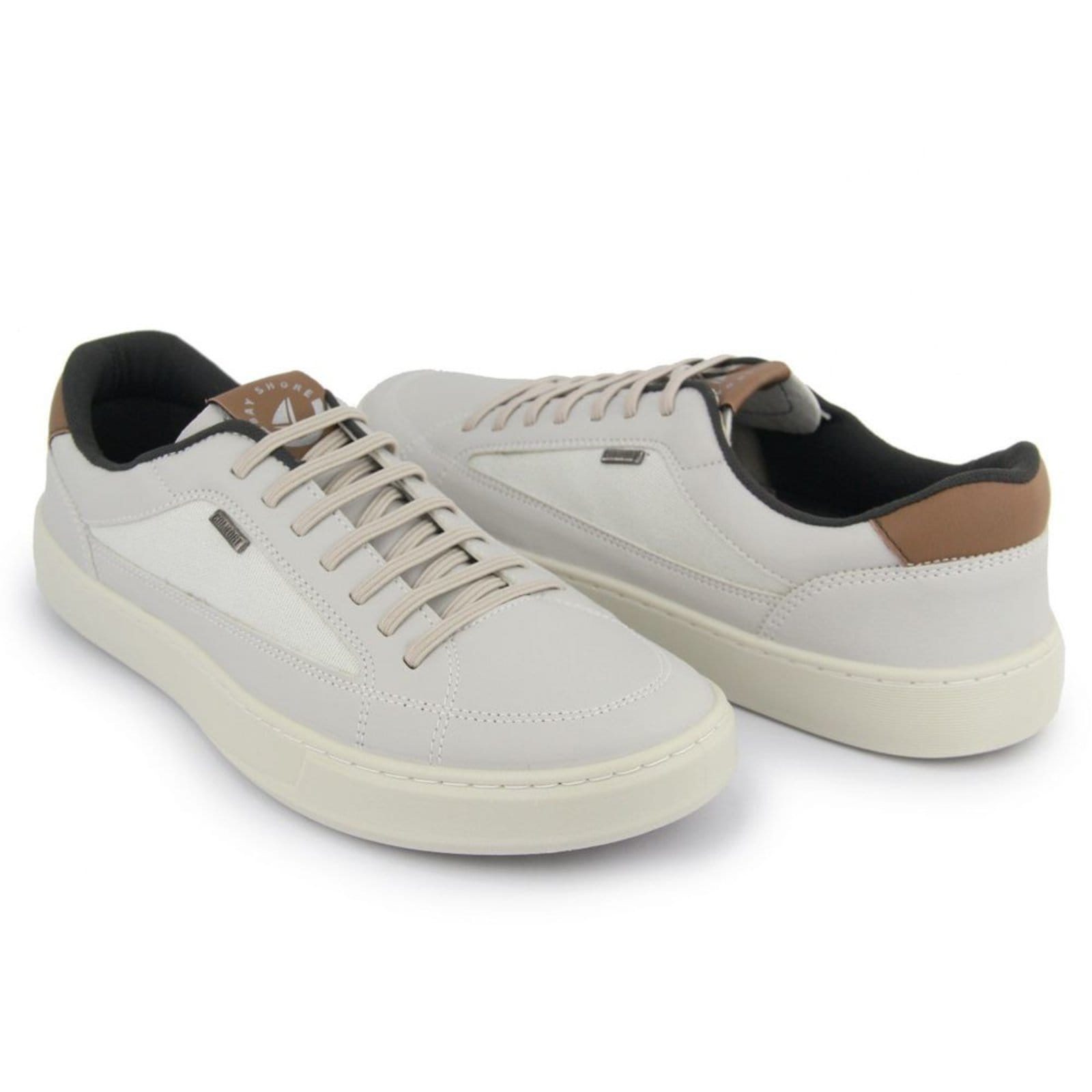 Vista 2 Tênis Sapatenis Masculino A. Andrade Sapato Casual Urbano Sola Reta Macio Gel Tendência Claro Anna Andrade cinza