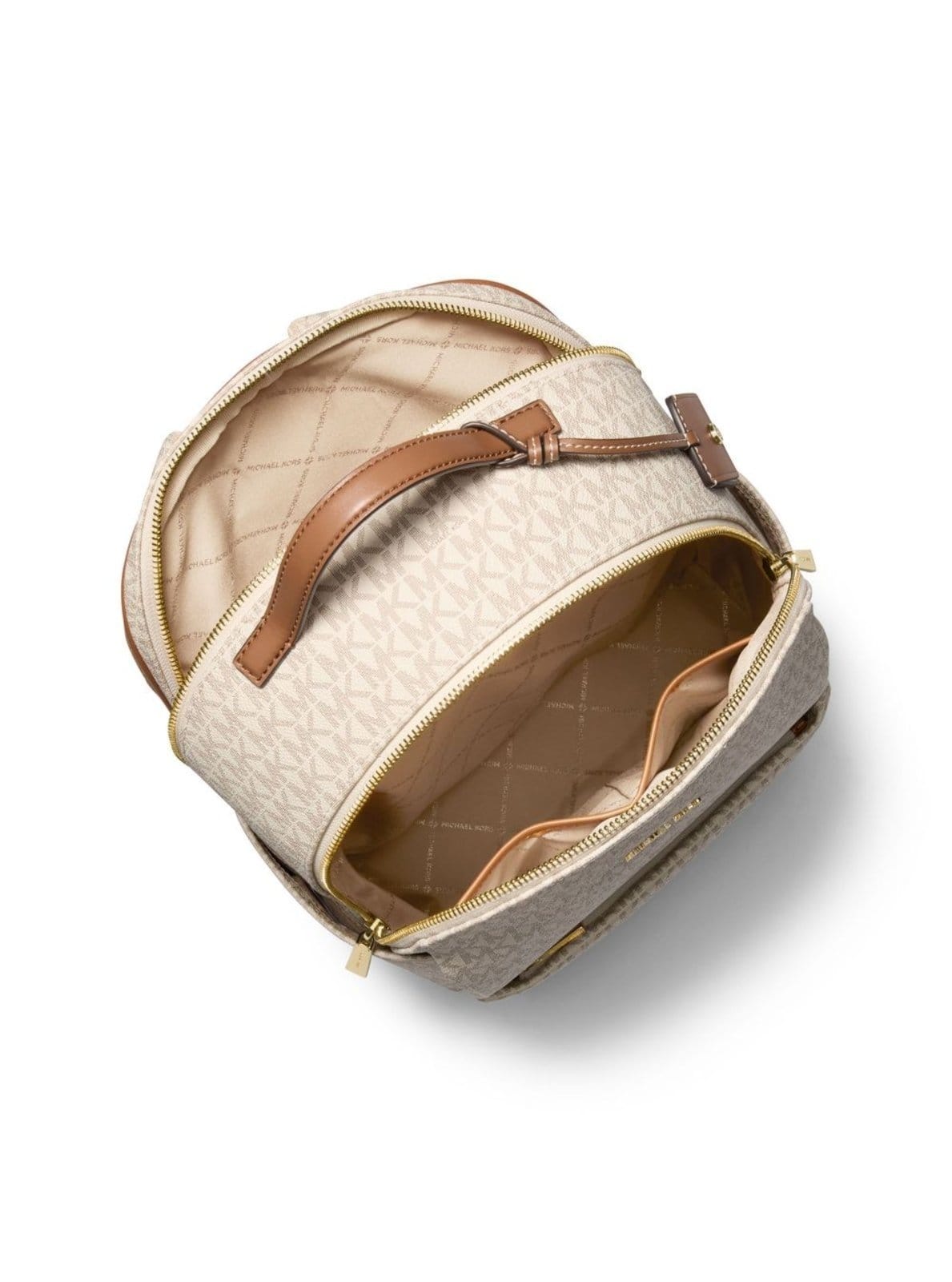 Vista 2 Mochila Sable Grande Em Logo 30T5G3XB3B149 Michael Kors branco