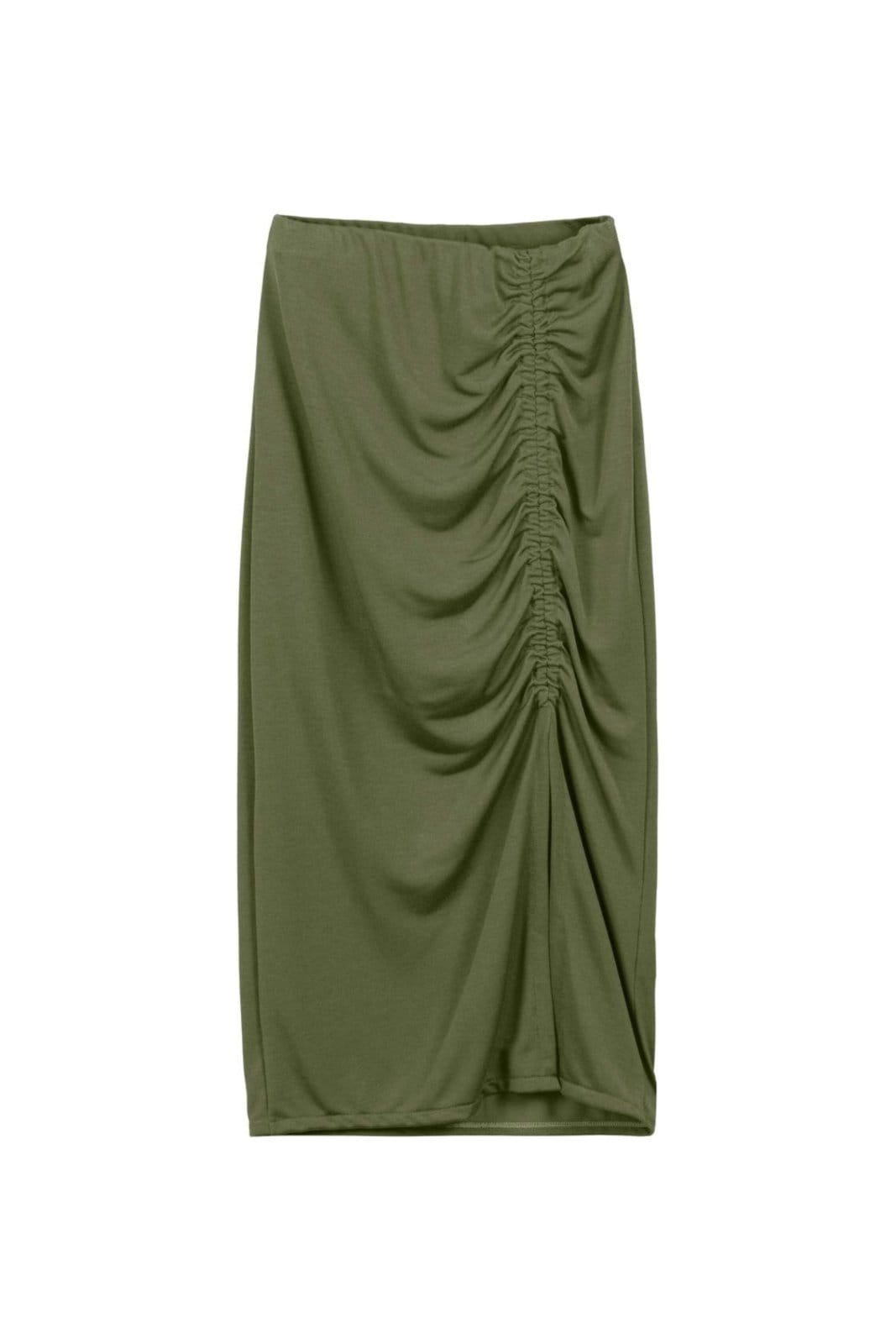 Vista principal Saia Feminina com Regulador de Comprimento Marialícia Marialícia verde