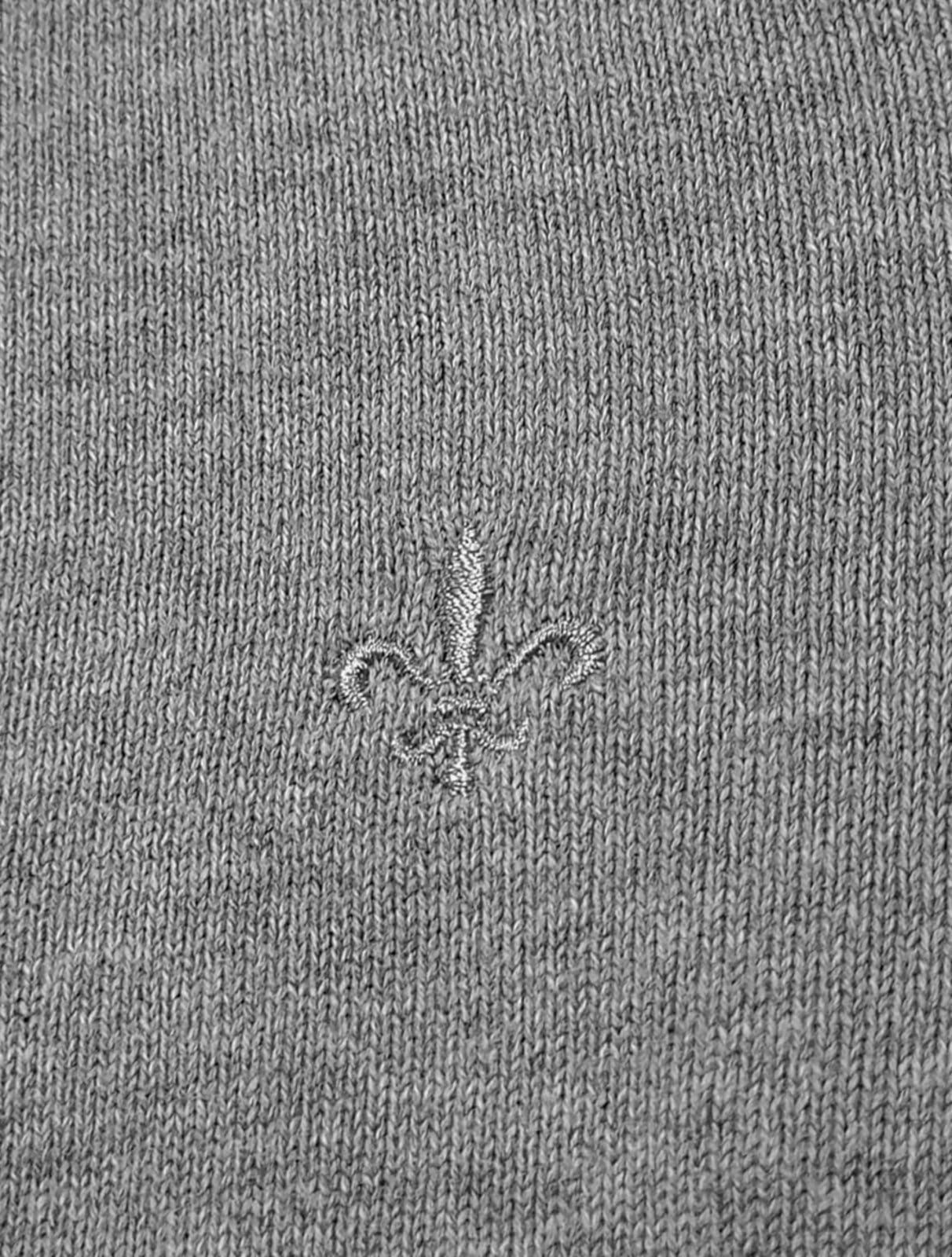 Vista 2 Suéter Dudalina Masculino Tricot Crewneck Basico Mescla Dudalina cinza