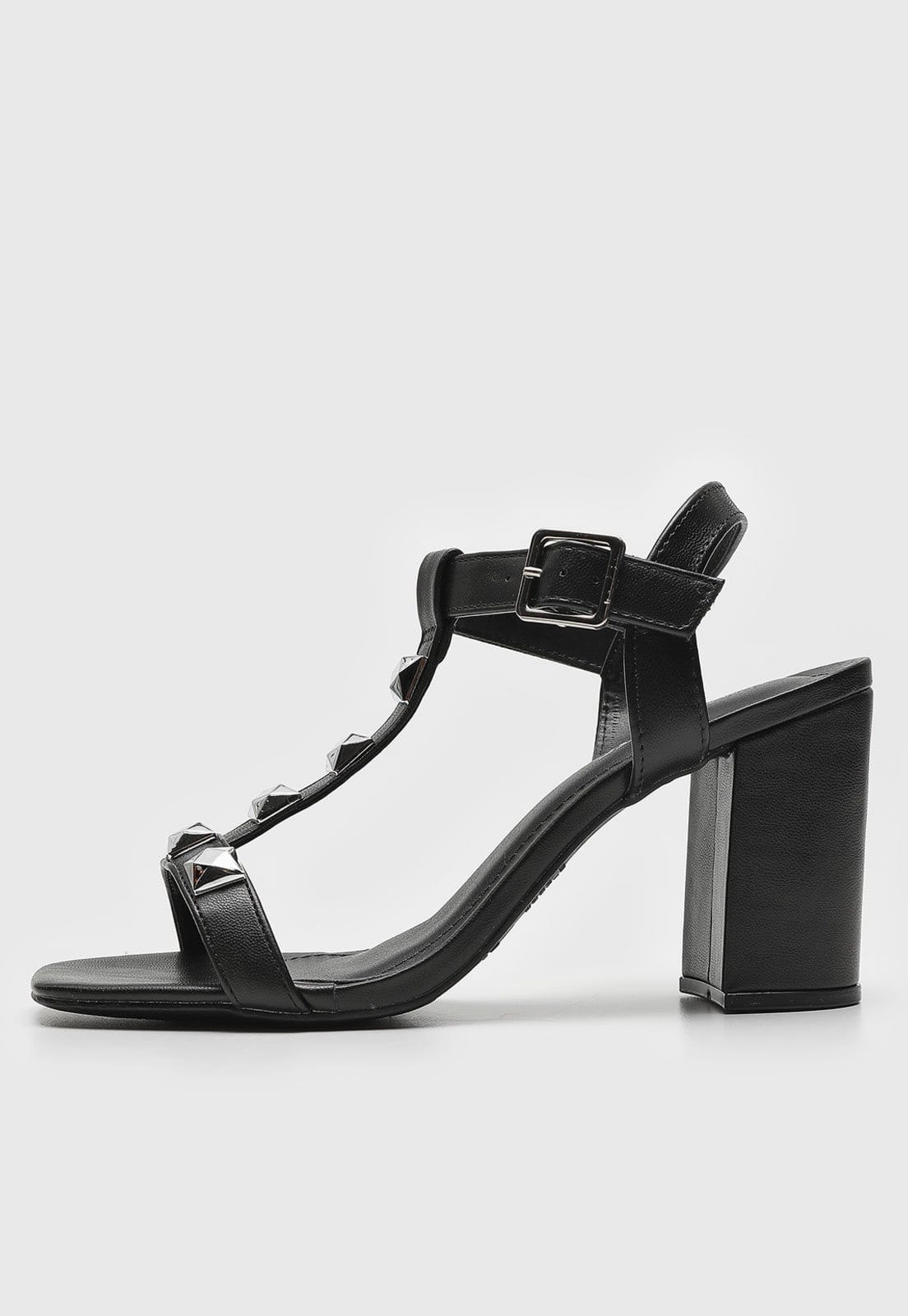 Sandália Via Marte Aplicação Preta