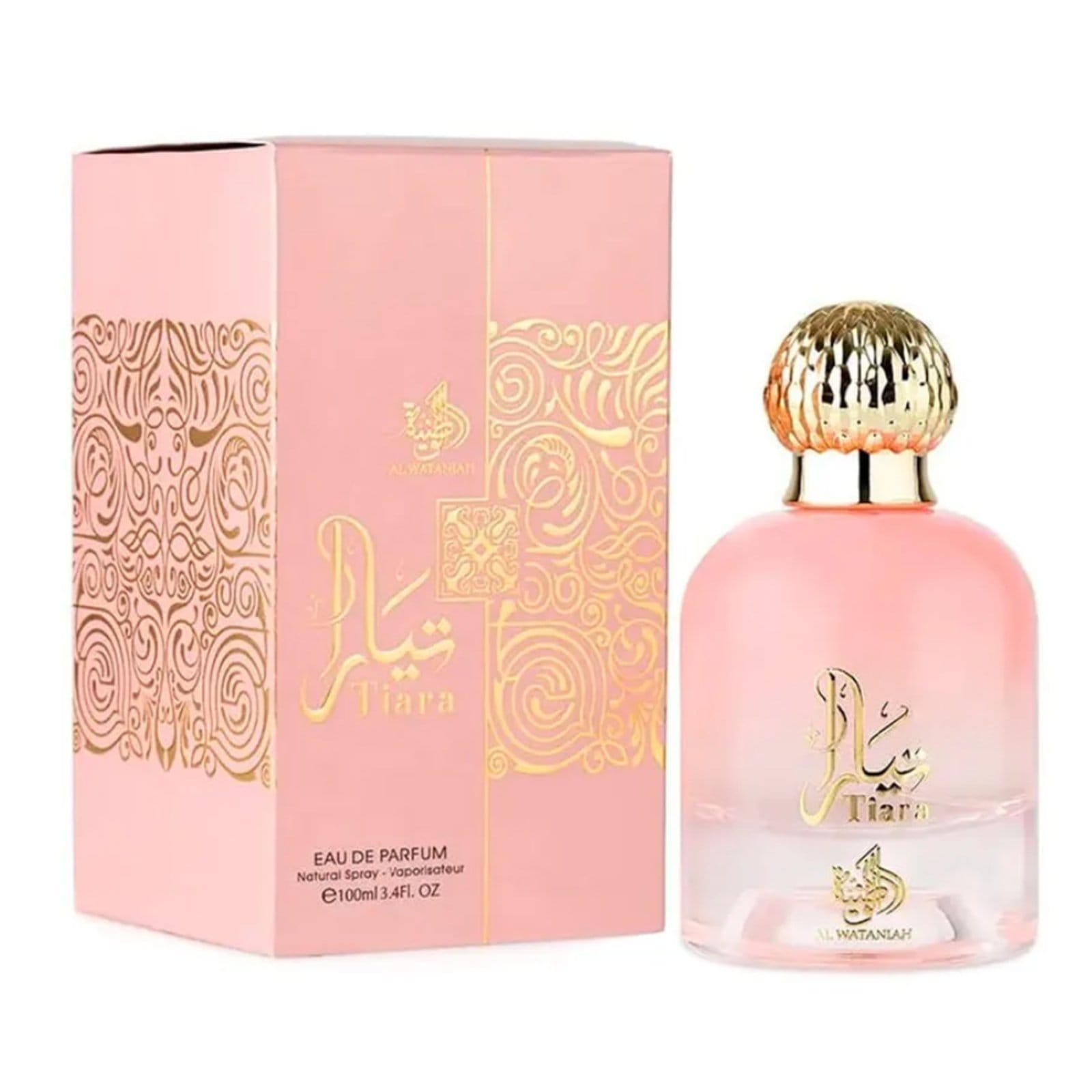 Vista 2 Al Wataniah Tiara Pink Perfume Feminino Eau de Parfum 100 ml Al Wataniah incolor pink