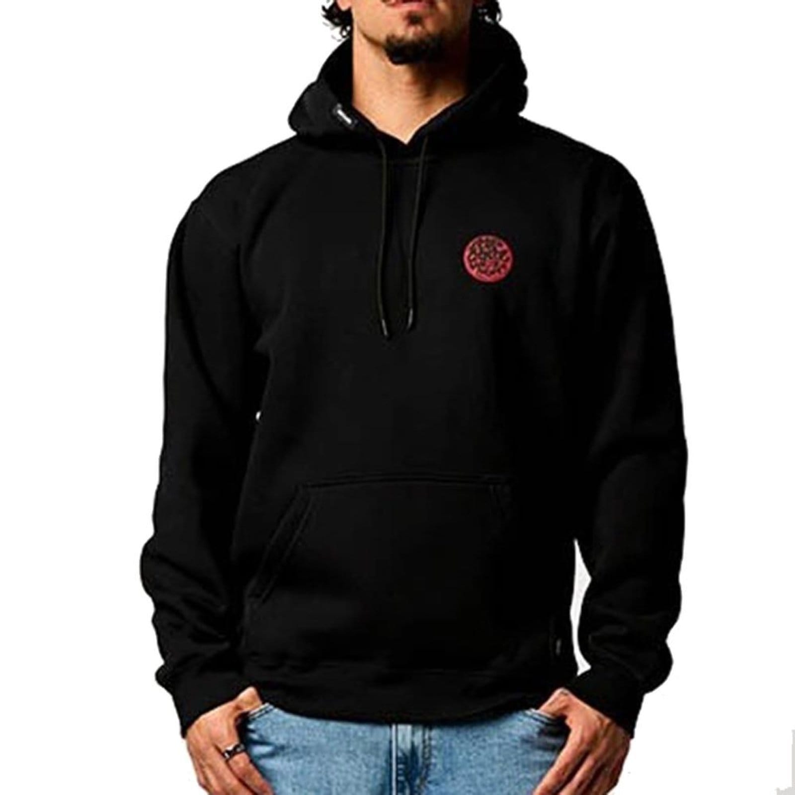 Vista principal Moletom Rip Curl Canguru Wettie E7 WT25 Masculina Rip Curl preto