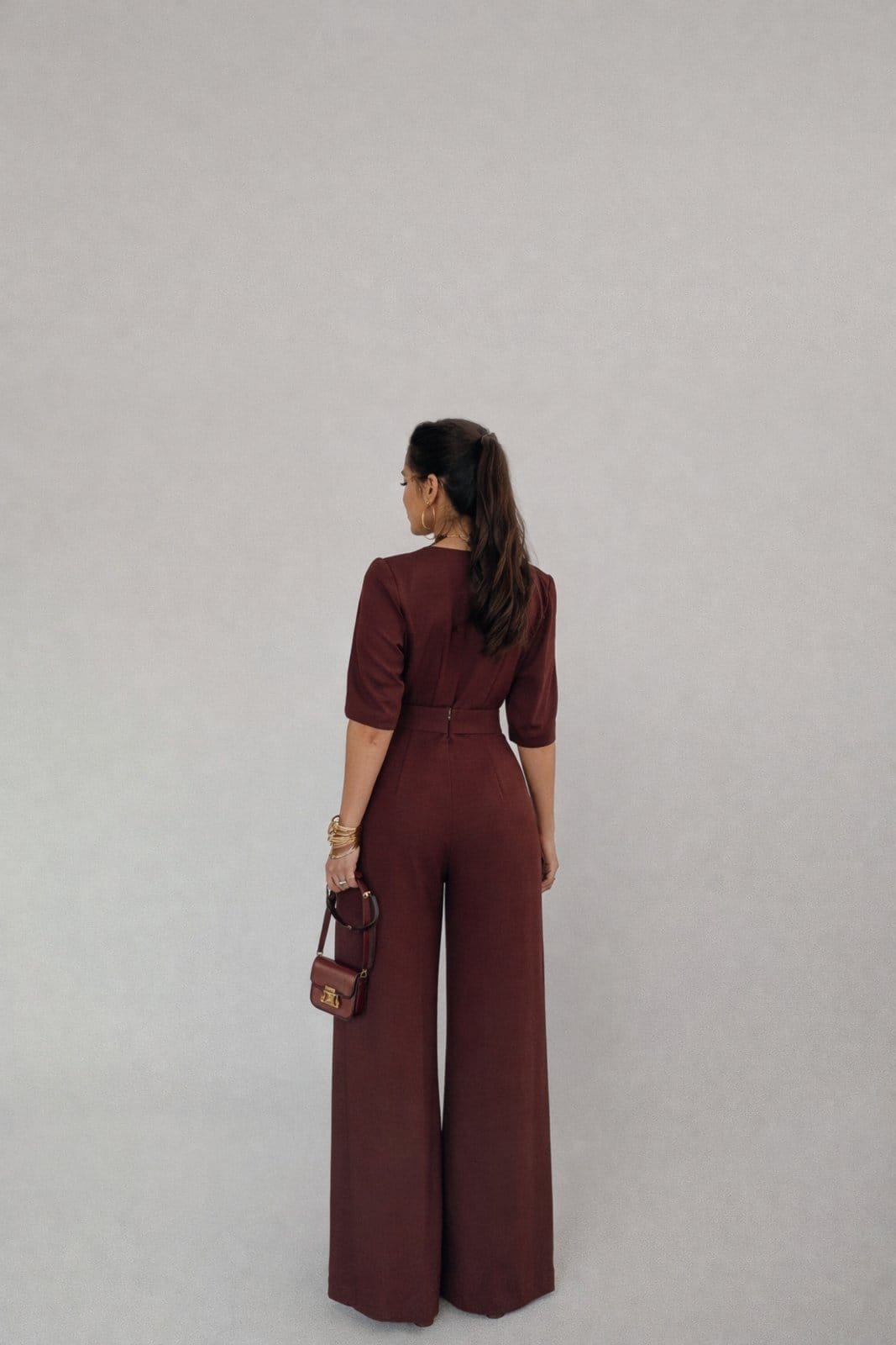 Vista 2 Macação D Bell Outlet Fashion Pantalona D BELL OUTLET FASHION marrom