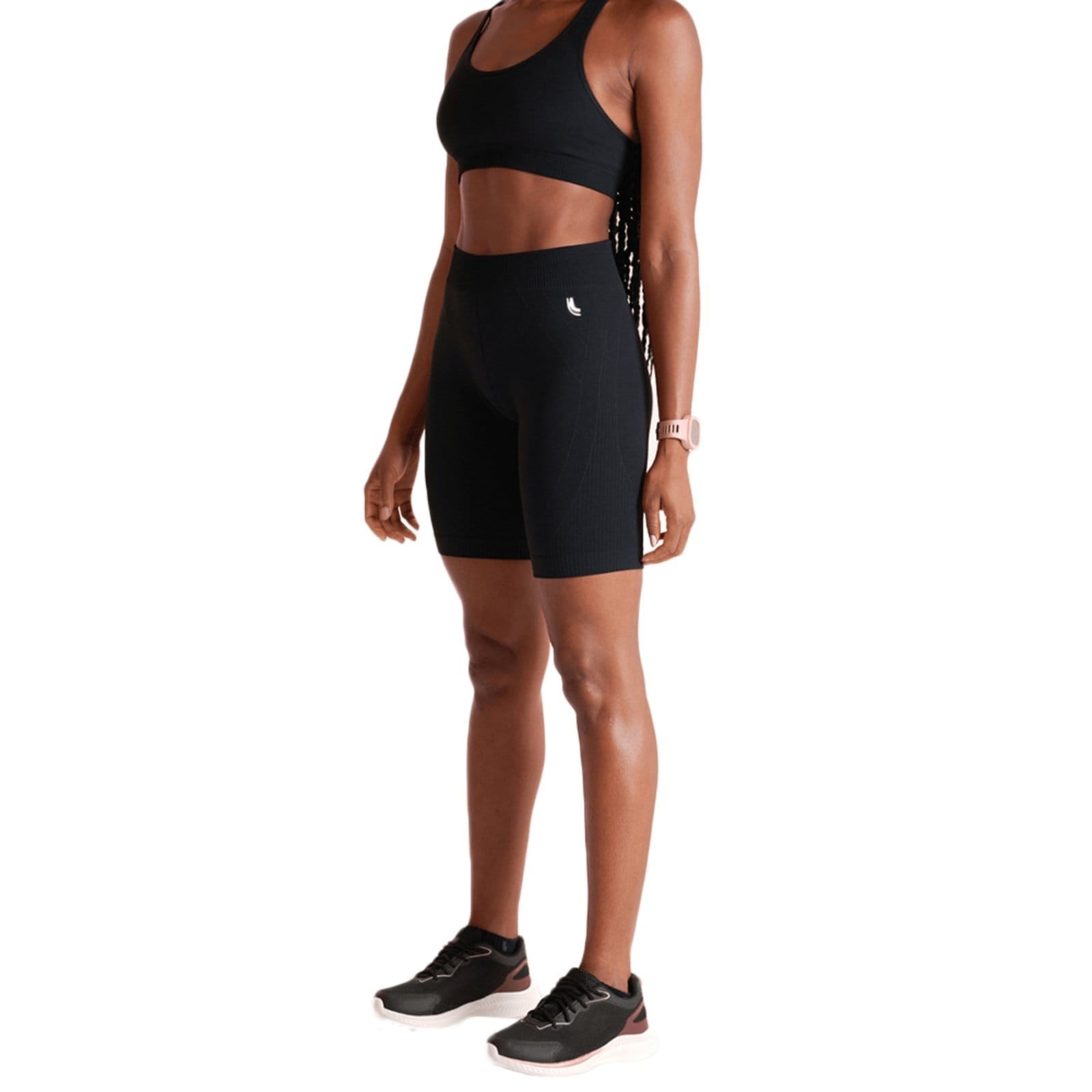 Vista principal Bermuda Fitness Max Lupo ConfortFit Feminina 71311 Lupo preto