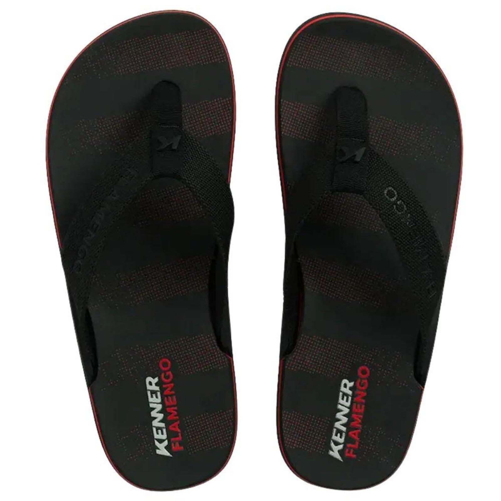 Vista 2 Chinelo Kenner Collab Flamengo Nk6 Masculino 745 preto