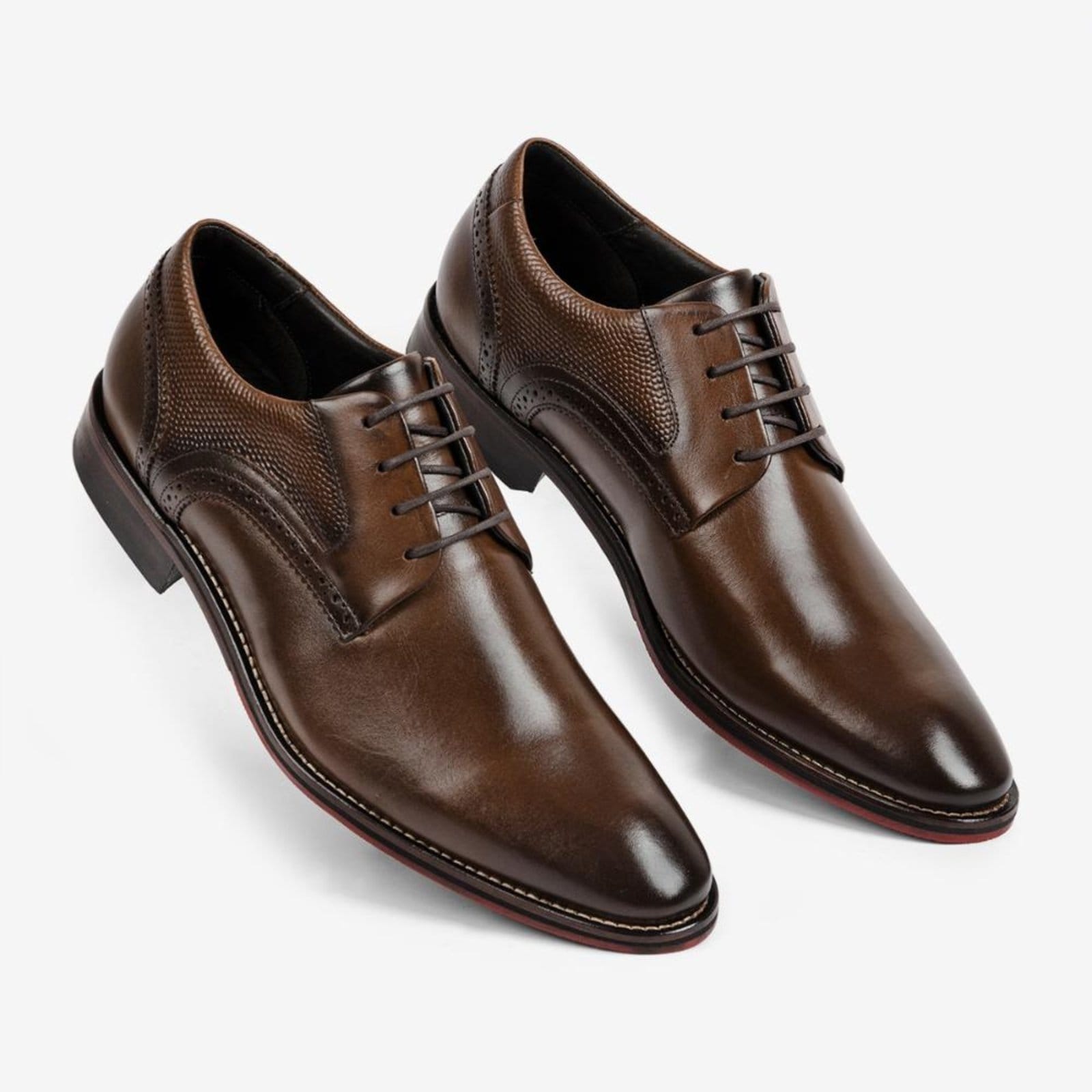 Vista 2 Sapato Social Caravaggio Solado Couro Ferracini 5710-206I FERRACINI marrom