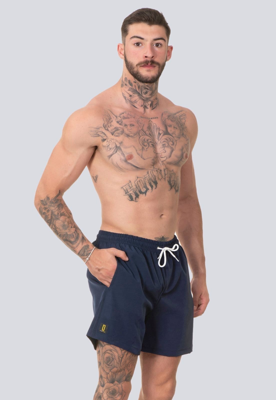 Vista 2 Kit 2 Short Masculino Bermuda Praia Básico Mauricinho Rf240 Colorido Lucas Lunny multicolorido