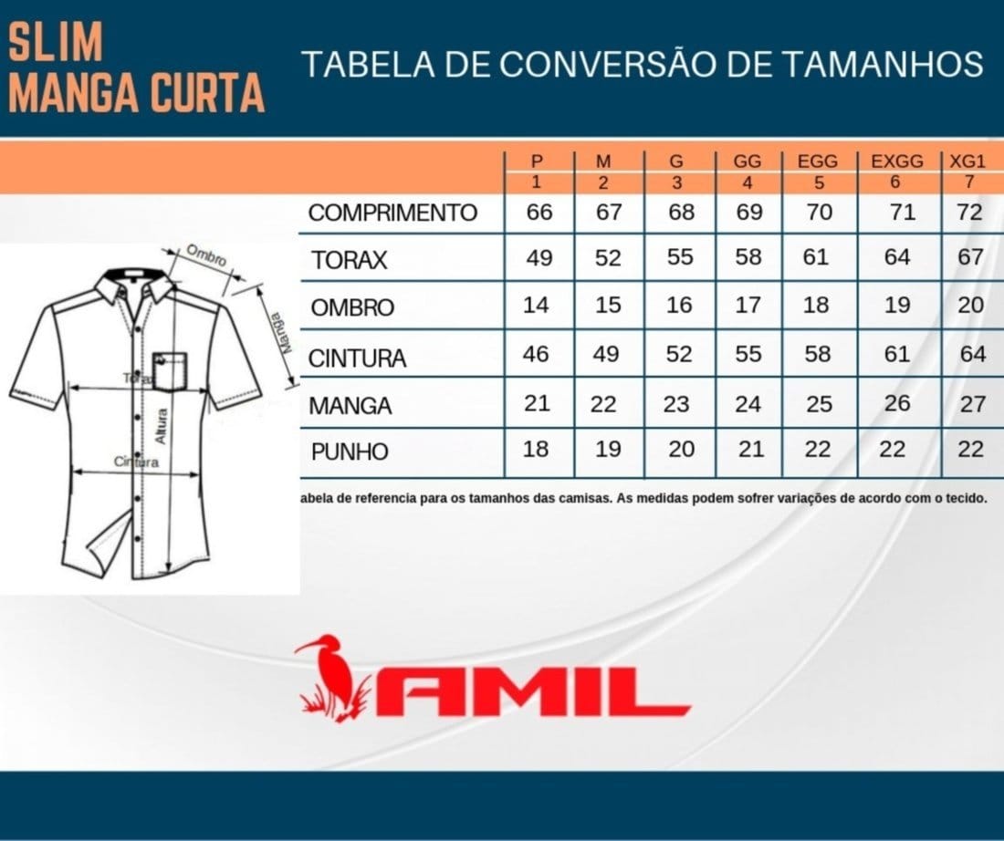 Vista 2 Camisa Social Amil Slim Com elastano Talks Macia Manga Curta Marinho Amil azul marinho