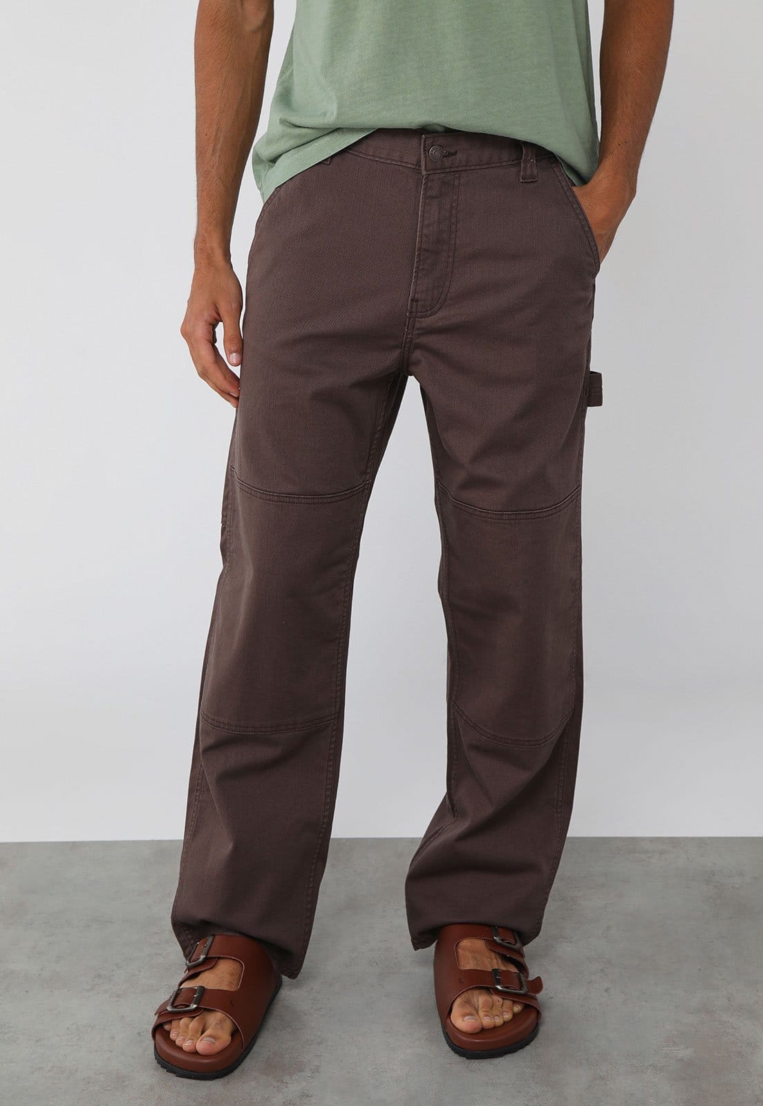 Calça Masculina GAP Sarja Utilitária Escuro