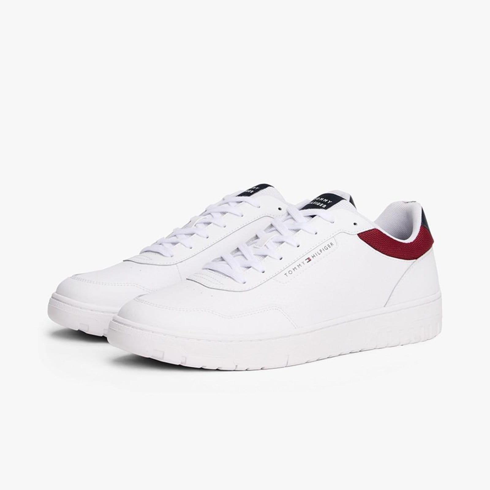 Vista 2 Tênis Tommy Hilfiger TH Basket Core LTH Masculino RWB Tommy Hilfiger branco