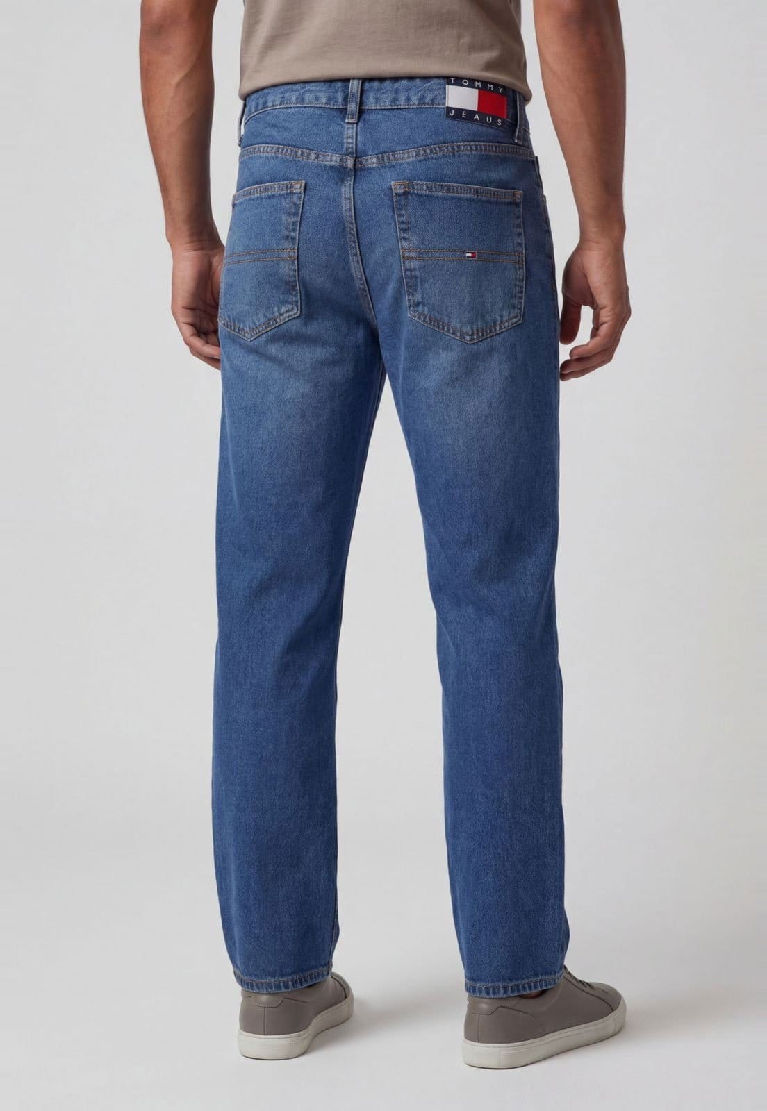 Vista 2 Calça Masculina Tommy Jeans OTIS Regular STR Tommy Jeans azul