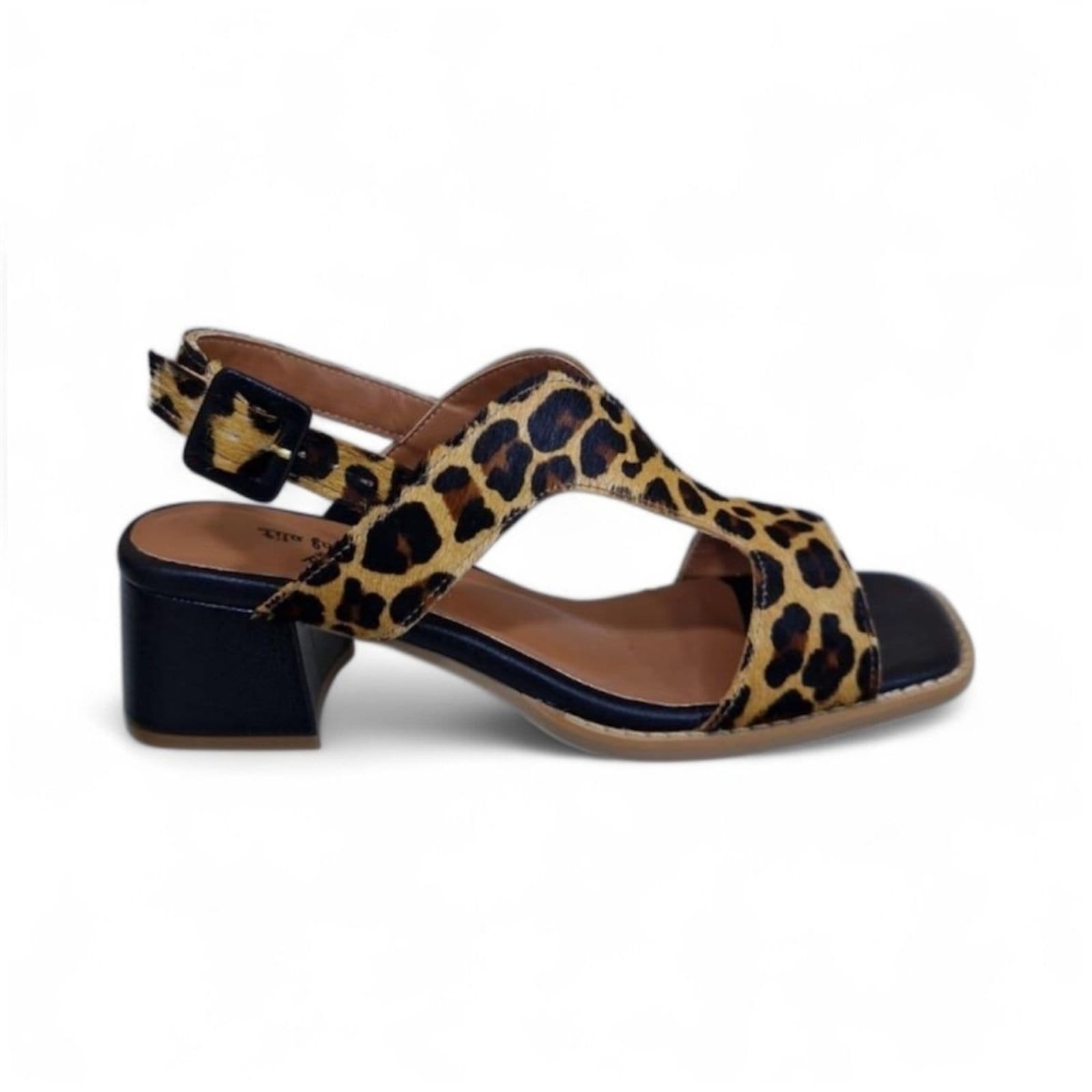 Sandália Feminina Dinapoli em Couro 916-05 Animal Print