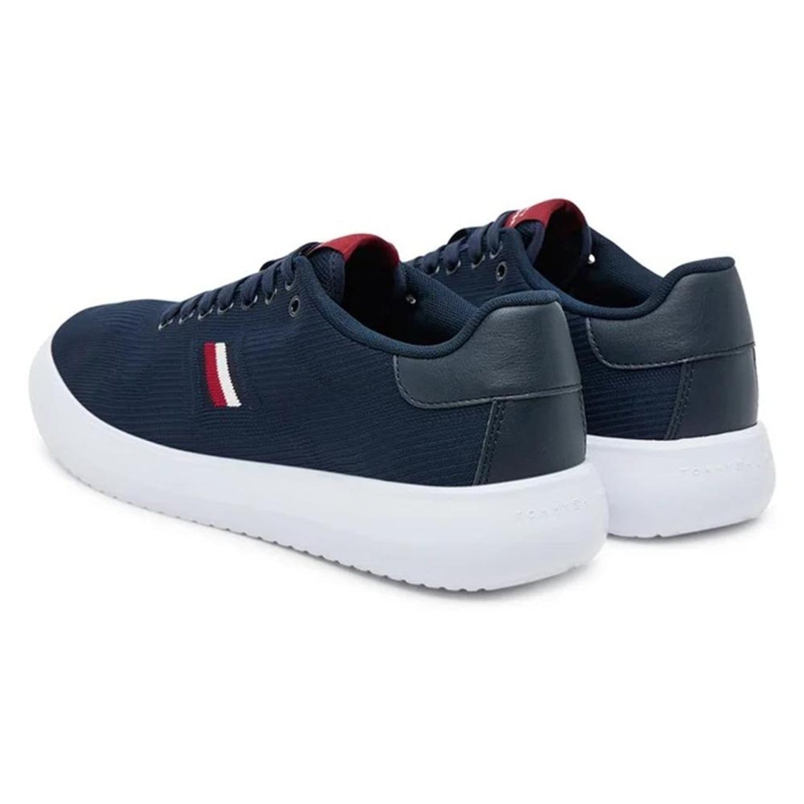 Vista 2 Tênis Tommy Hilfiger Modern Lightcup Knit Desert Sky Tommy Hilfiger azul marinho