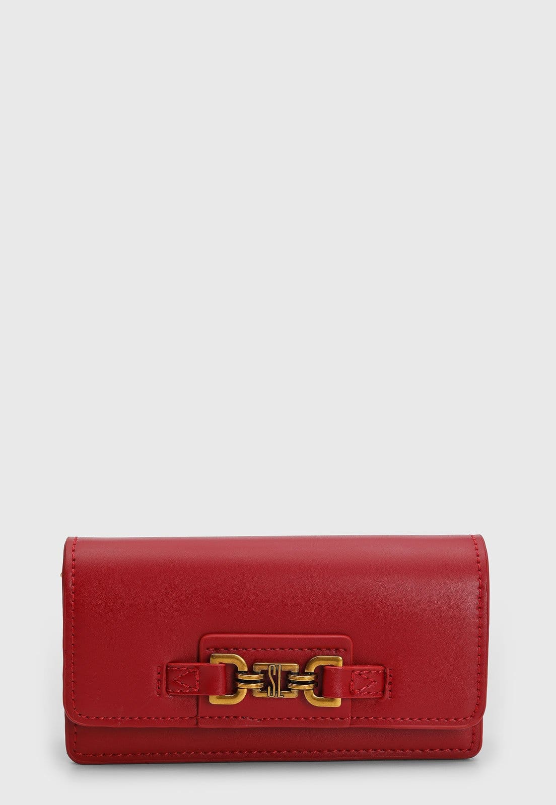 Vista principal Bolsa Feminina Santa Lolla Detalhe Metálico Vermelha Santa Lolla vermelho