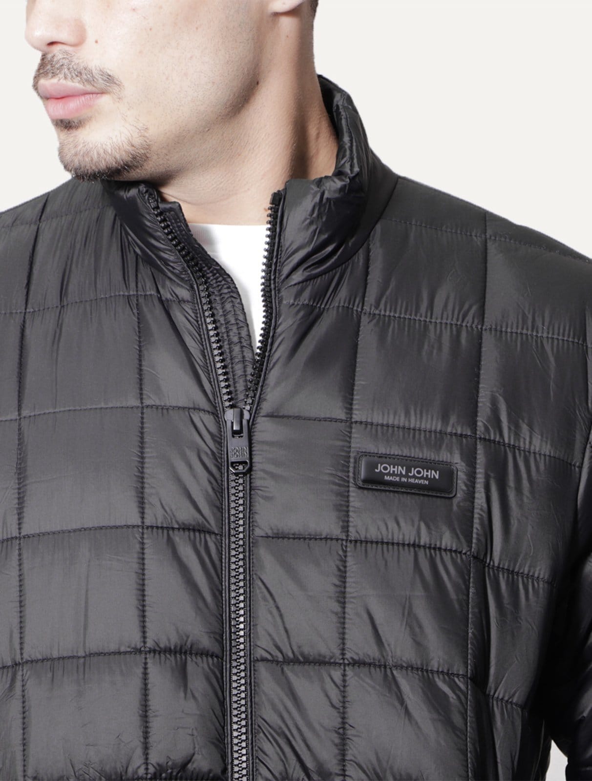 Vista 2 Jaqueta John John Masculina Nylon Miller Preta John John preto