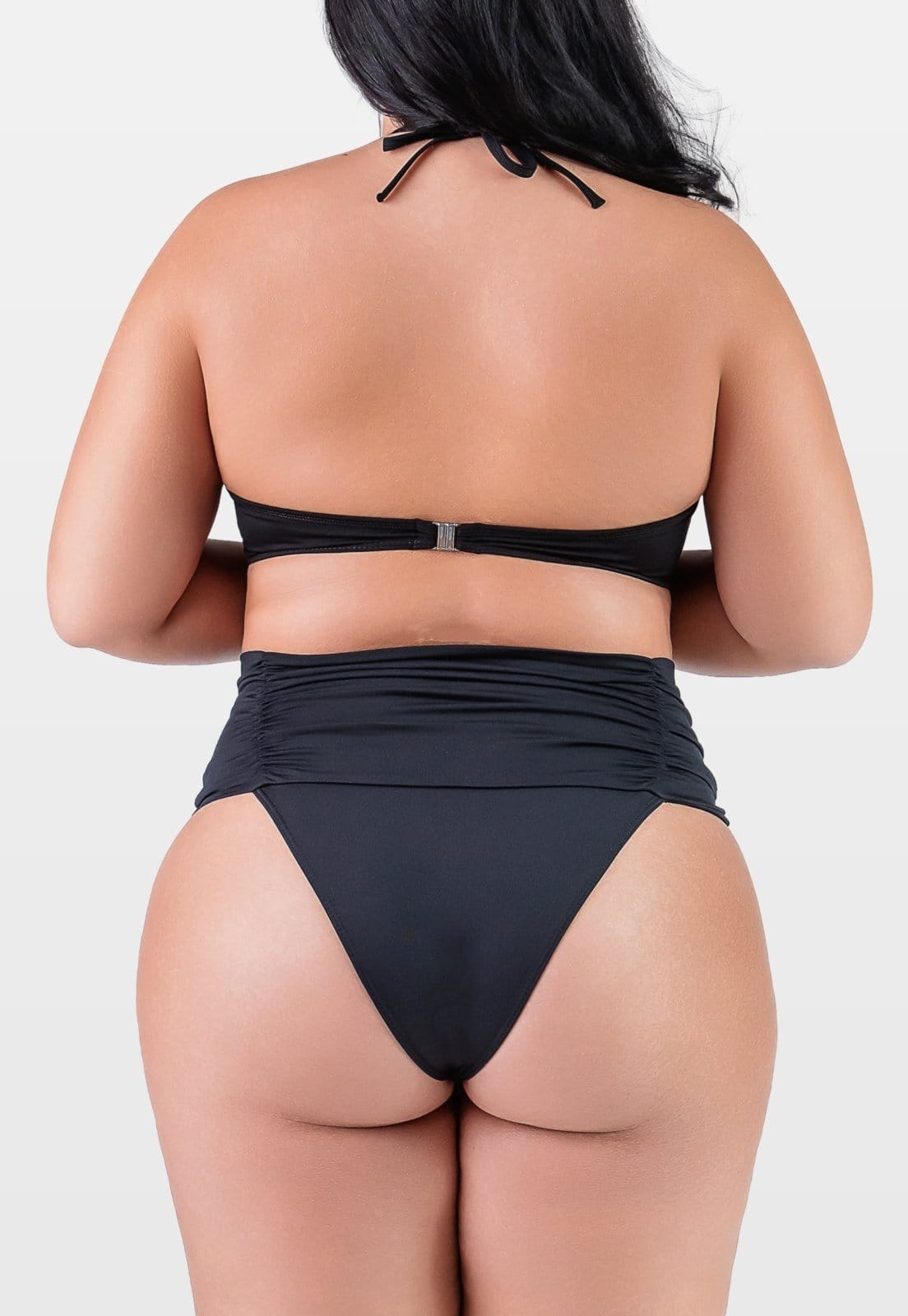 Vista 2 Biquíni Summer Soul Meia Taça Hot Pants Plus Size Summer Soul preto