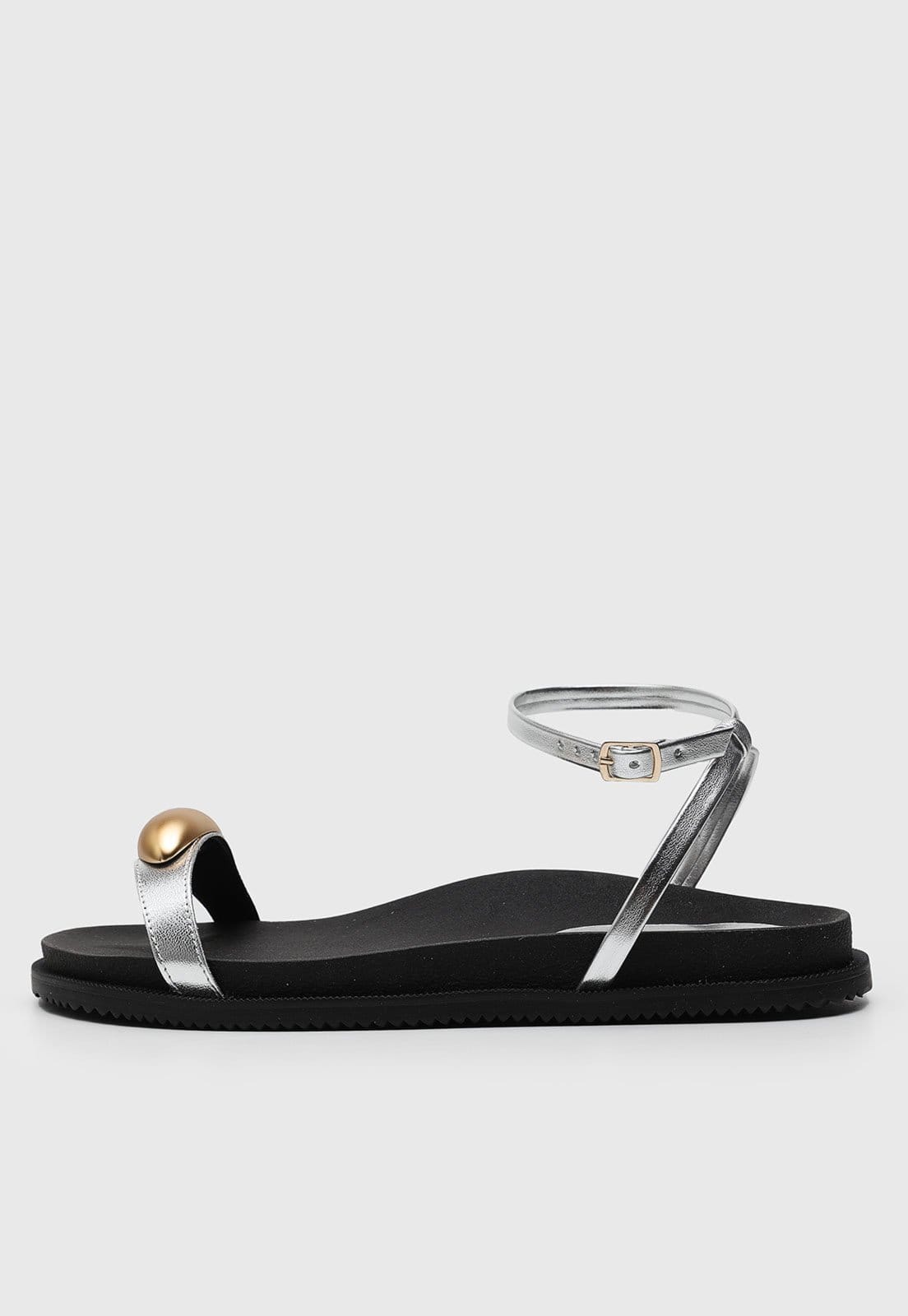 Vista principal Rasteira Dafiti Shoes Aplicação DAFITI SHOES prata