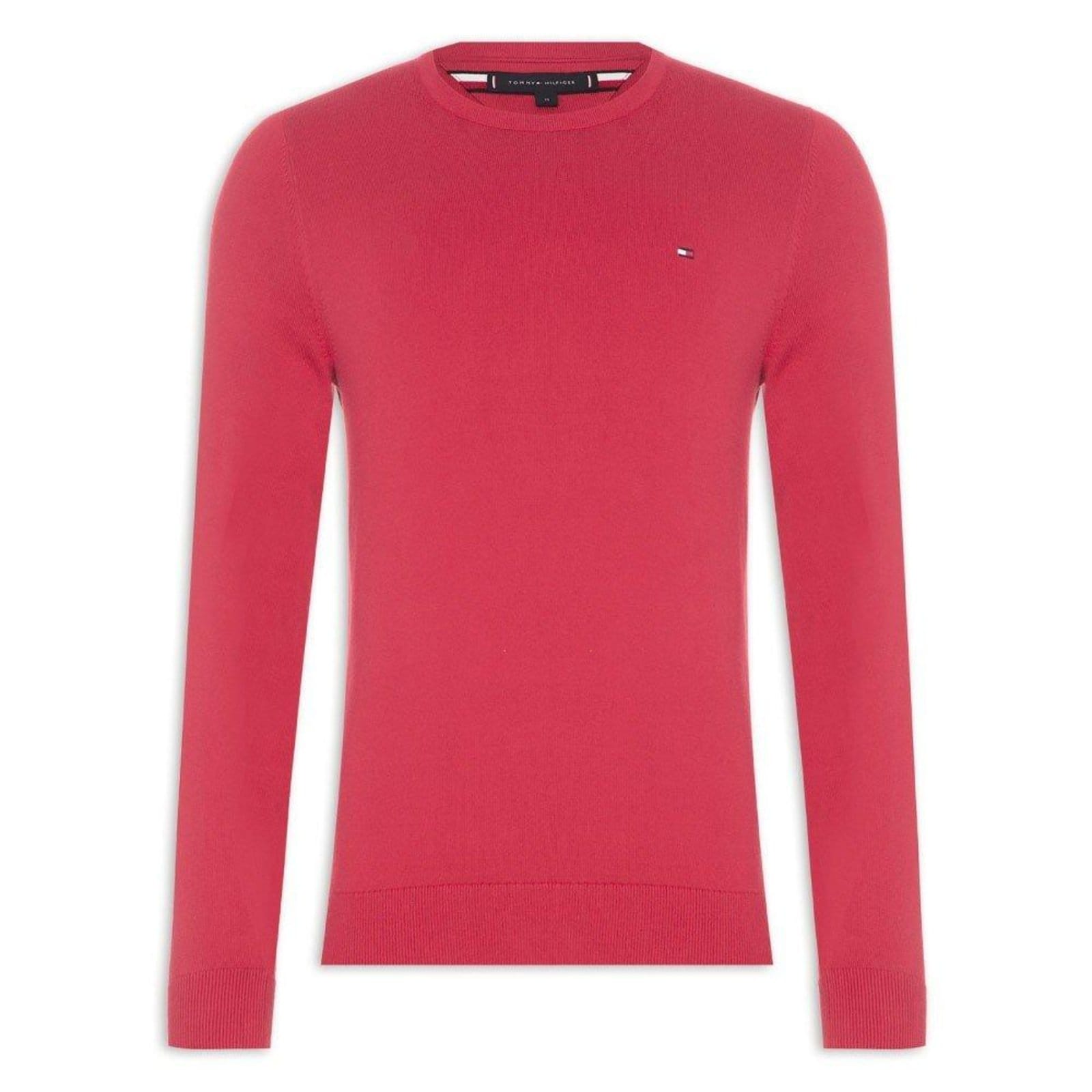 Suéter Tommy Hilfiger Manga Longa Tricot Wcc Signature Crew