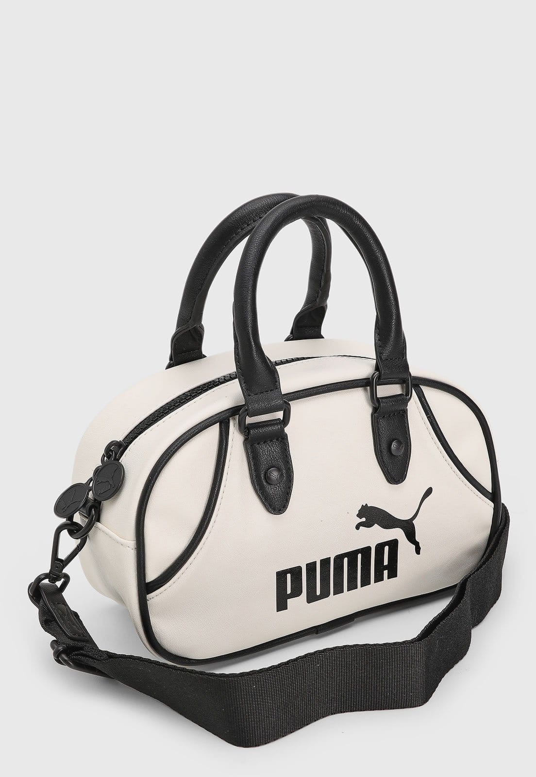 Vista 2 Bolsa Puma Archive Mini Grip Bag Preta e Branca Puma branco