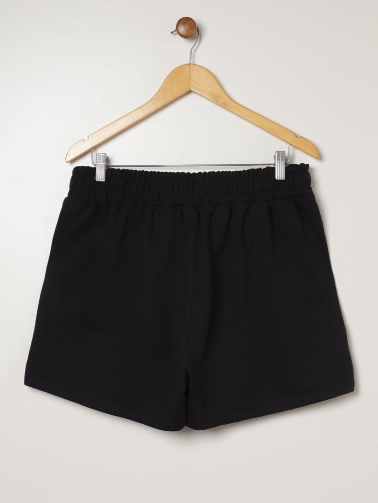 Vista 2 Short Moletinho Plus Size Feminino Bright Girl'S preto