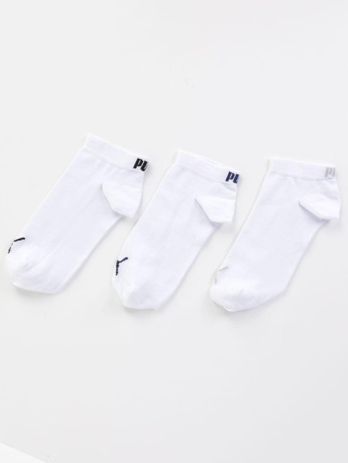 Vista 2 Kit 03 Meias Cano Curto Puma Feminina Puma branco