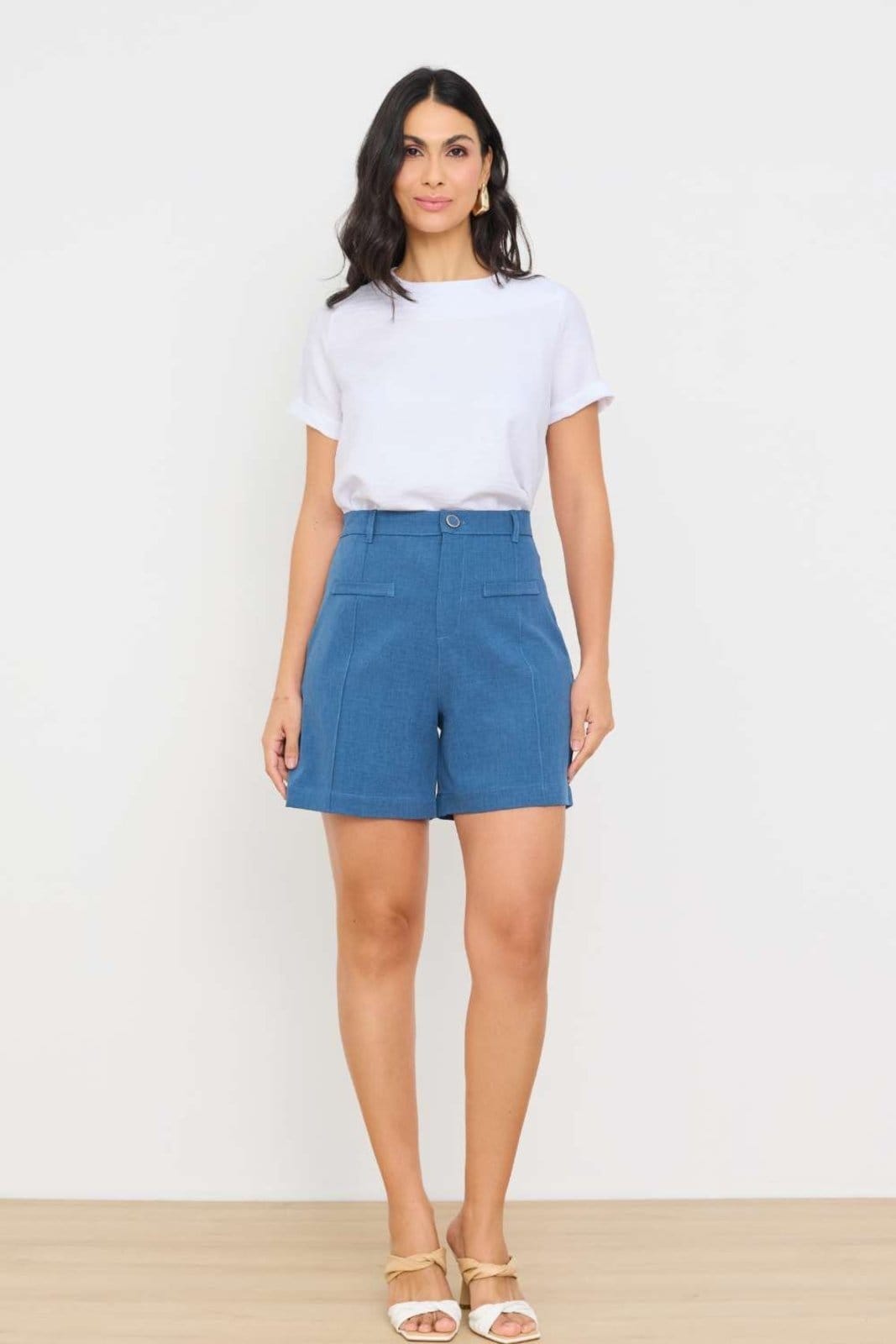 Bermuda Vanibele Alfaiataria Claro