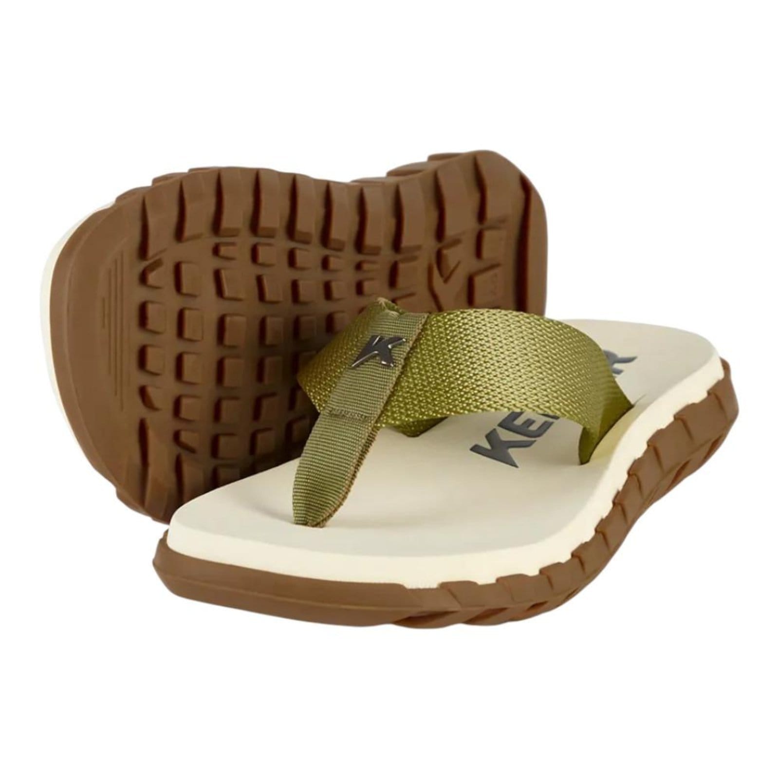 Vista principal Chinelo Kenner Megah Crepe Masculino 745 branco