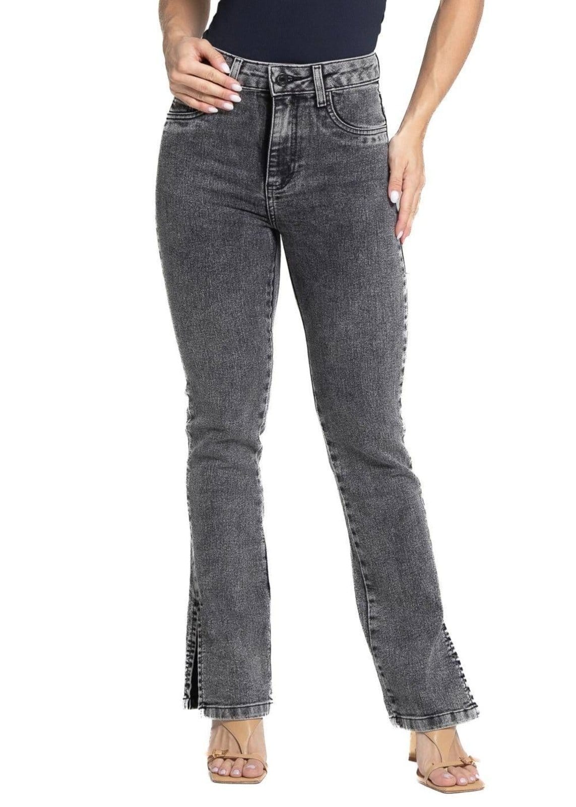 Vista principal Calça Jeans Sawary Reta - 282216 Sawary preto