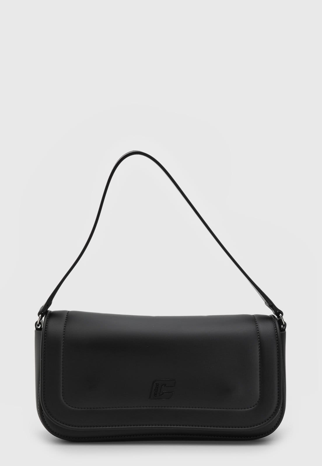 Bolsa Tiracolo Feminina Colcci Logo Preta