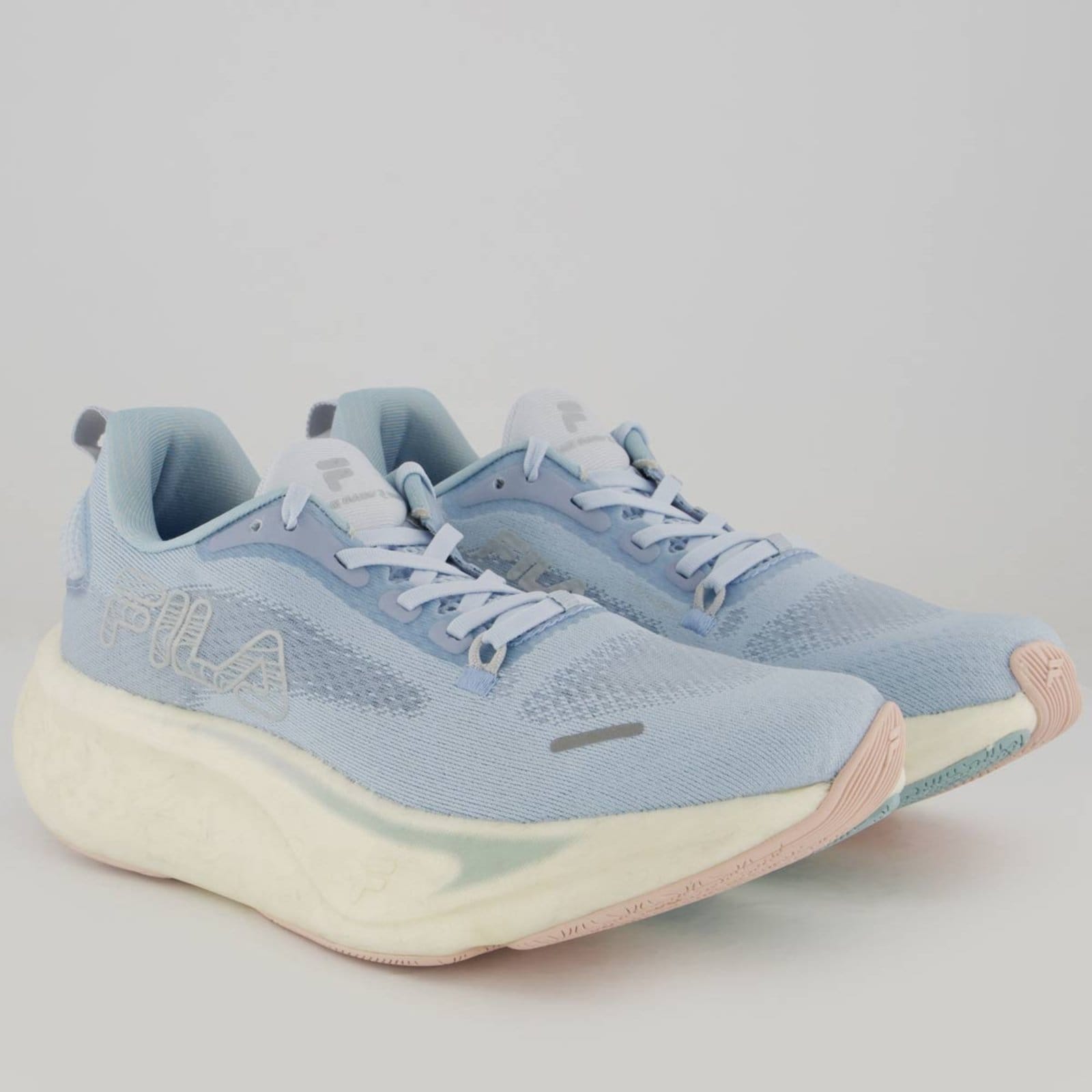 Vista 2 Tênis Fila Float Maxxi 2 Pro Feminino Azul Fila bege azul